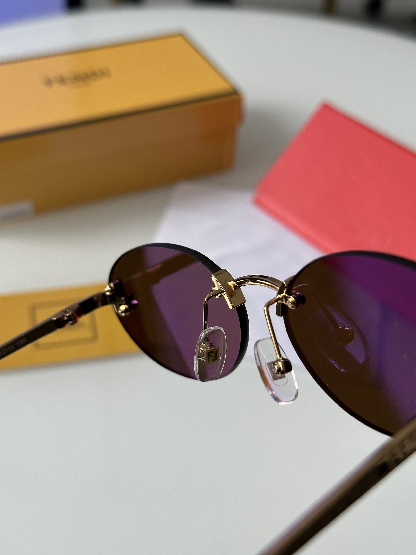 Fendi FE4075US 6LB/IC Brown/Gold - 16