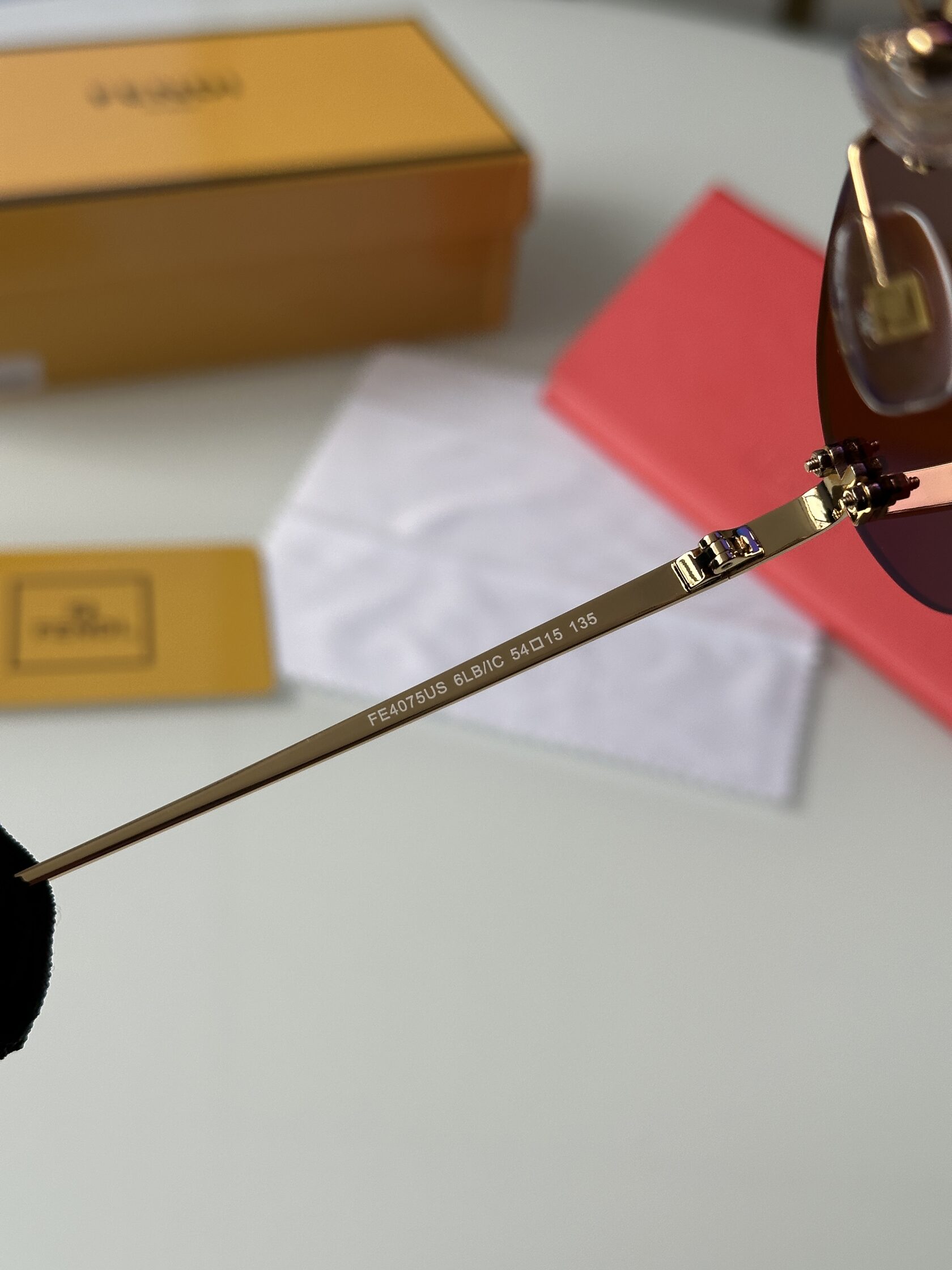 Fendi FE4075US 6LB/IC Brown/Gold - 20