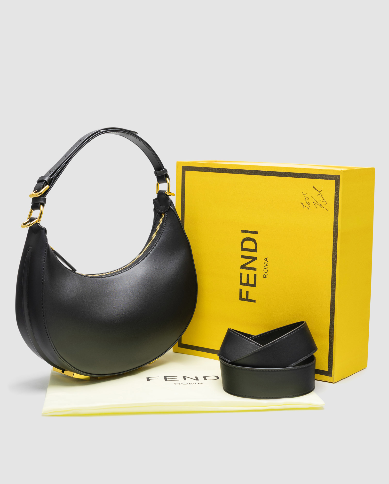 Fendi Fendigraphy Small Leather Black - 9