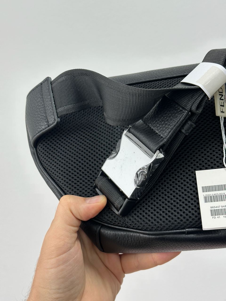 Fendi FF Zipped Belt Black Bag - 9