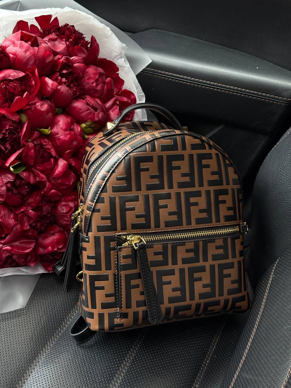 Fendi Mini Zucca FF Motif Backpack