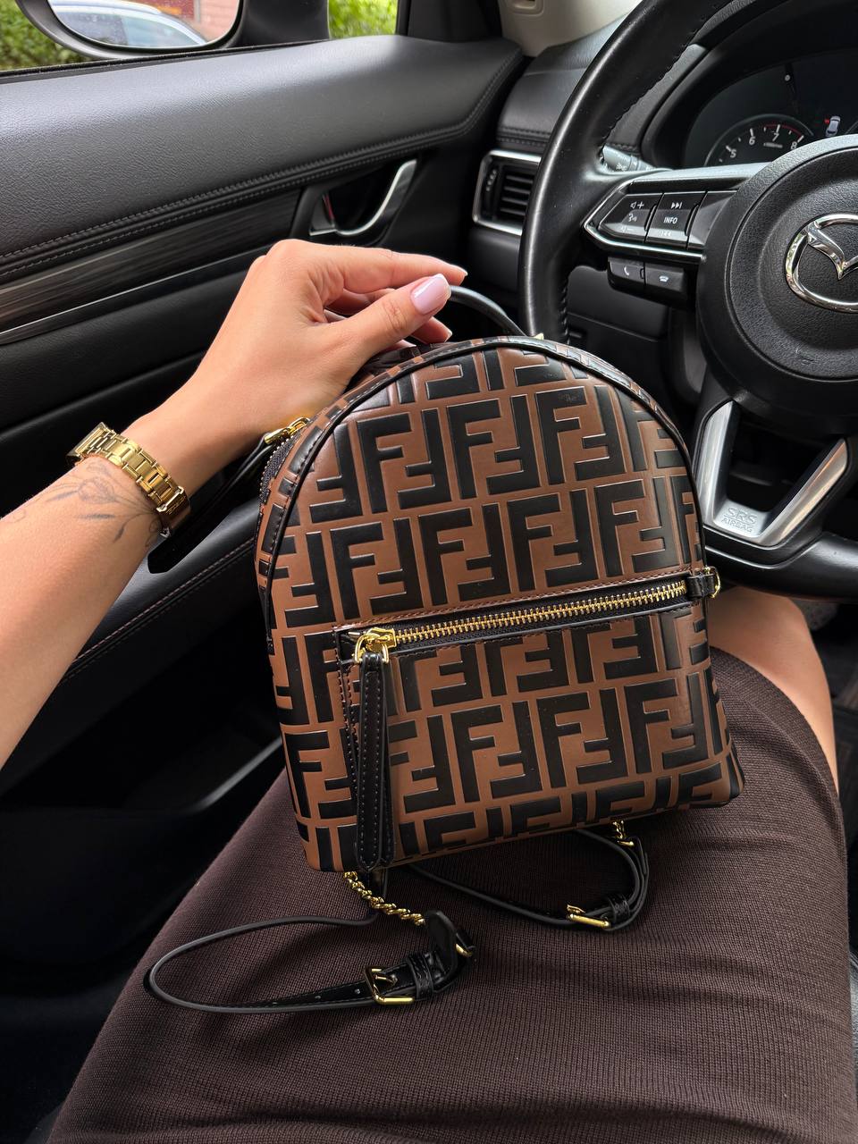 Fendi Mini Zucca FF Motif Backpack - 2