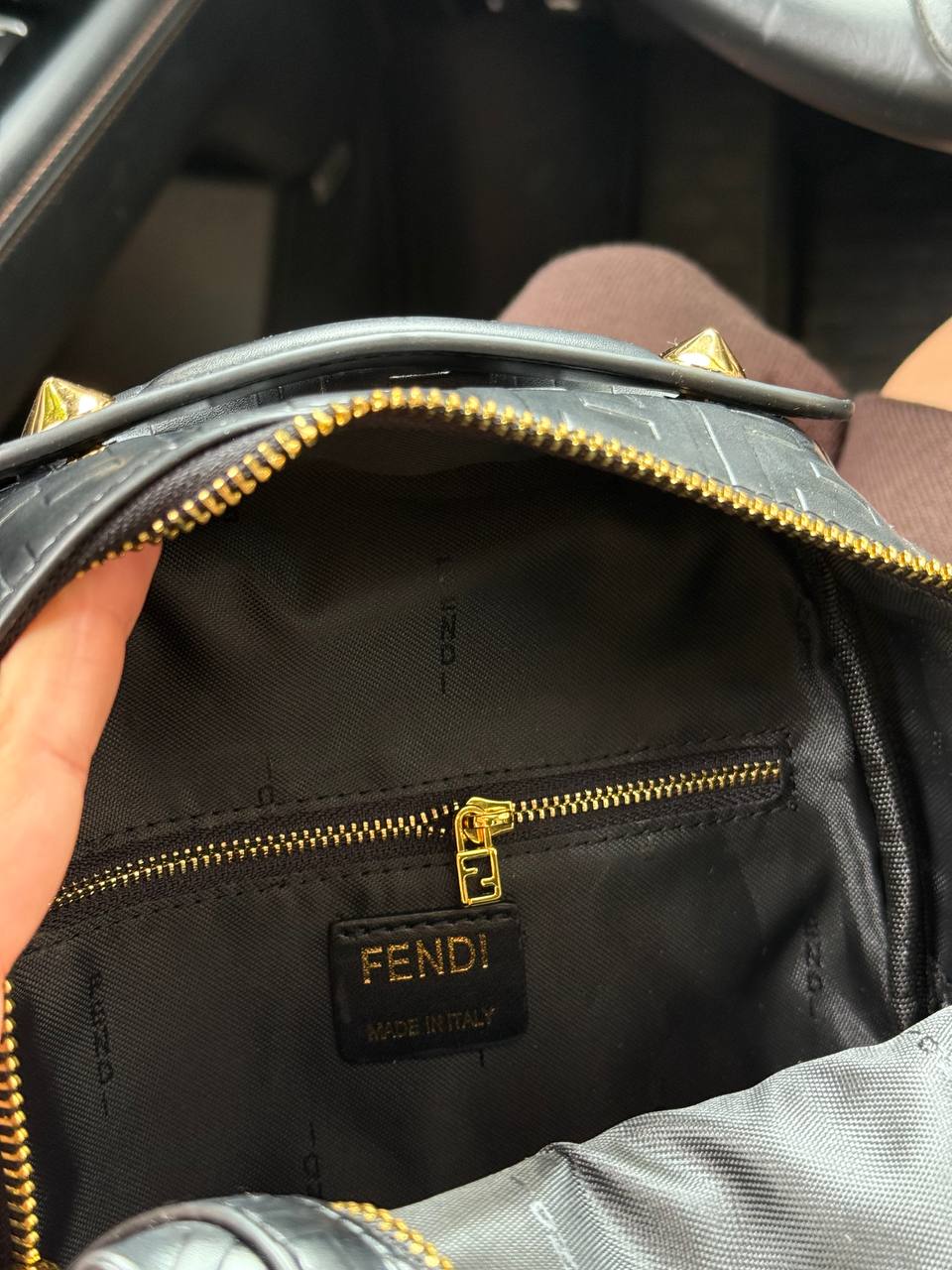 Fendi Nappa FF 1974 Embossed Mini Backpack - 10