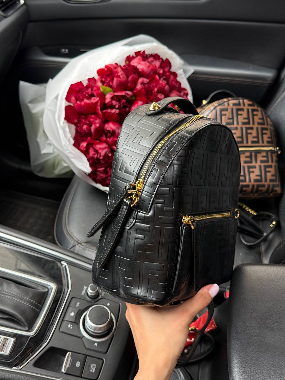 Fendi Nappa FF 1974 Embossed Mini Backpack - 5