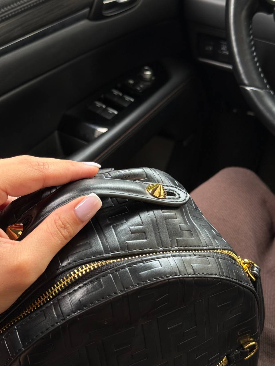 Fendi Nappa FF 1974 Embossed Mini Backpack - 7