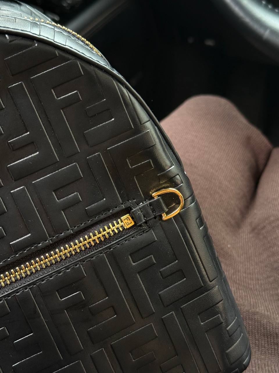 Fendi Nappa FF 1974 Embossed Mini Backpack - 9