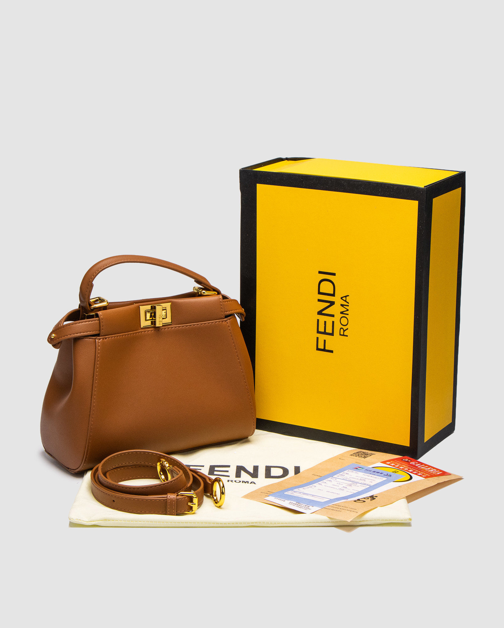Fendi Peekaboo Mini Brown - 6