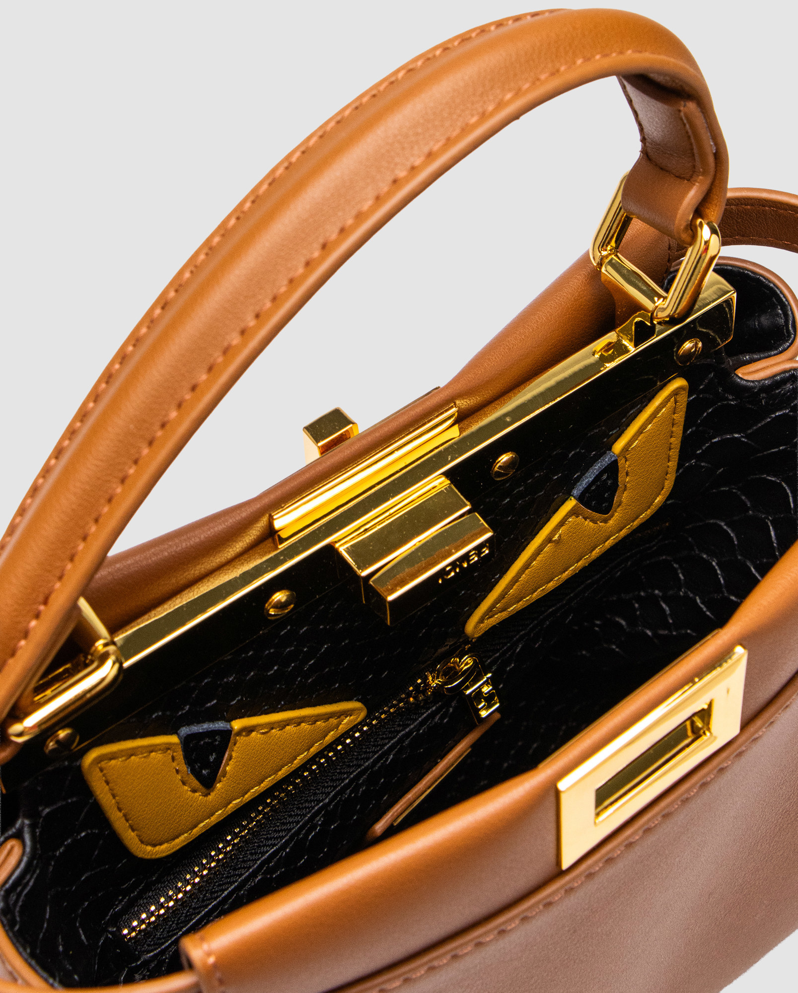 Fendi Peekaboo Mini Brown - 4
