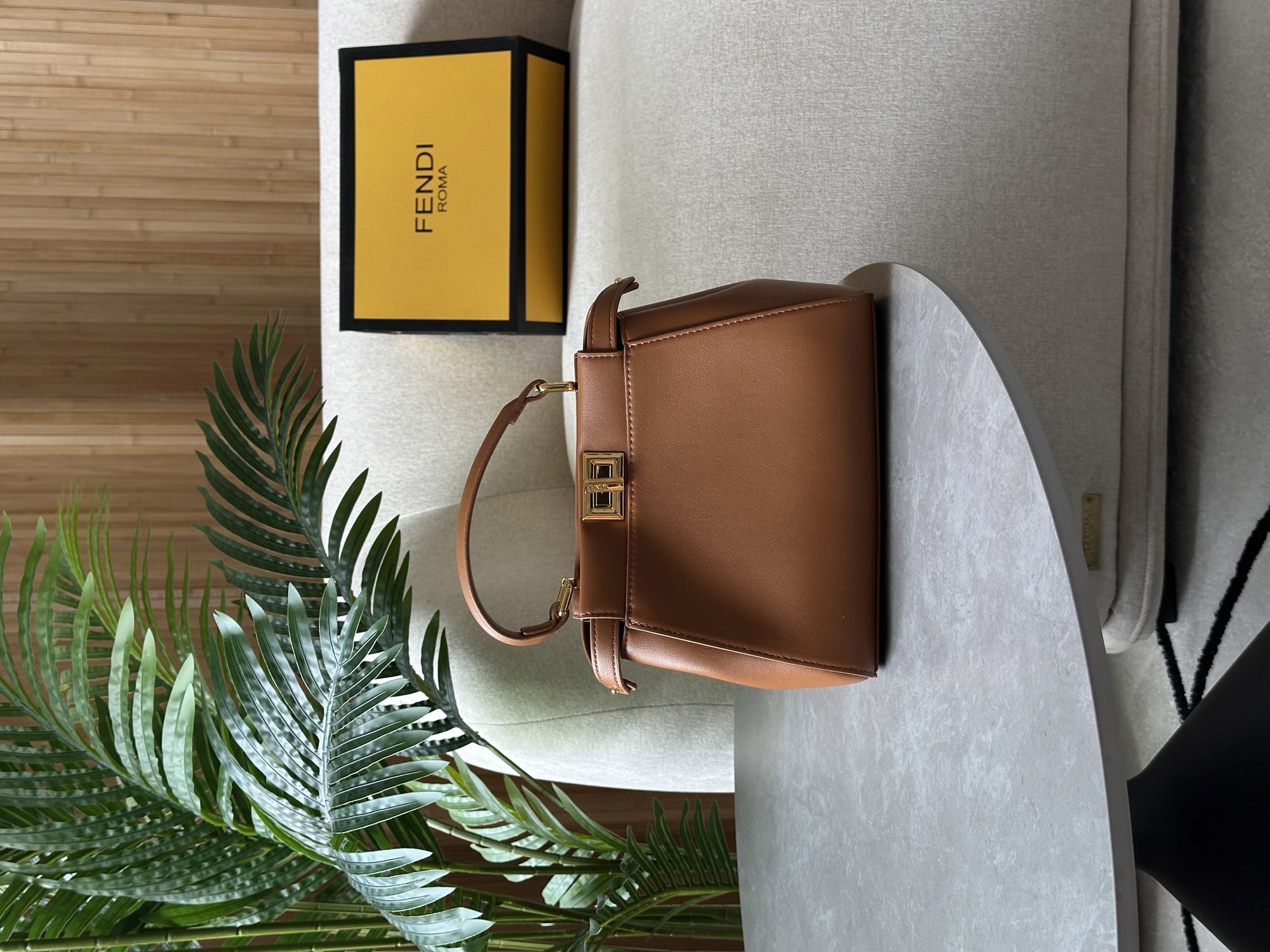 Fendi Peekaboo Mini Brown - 9