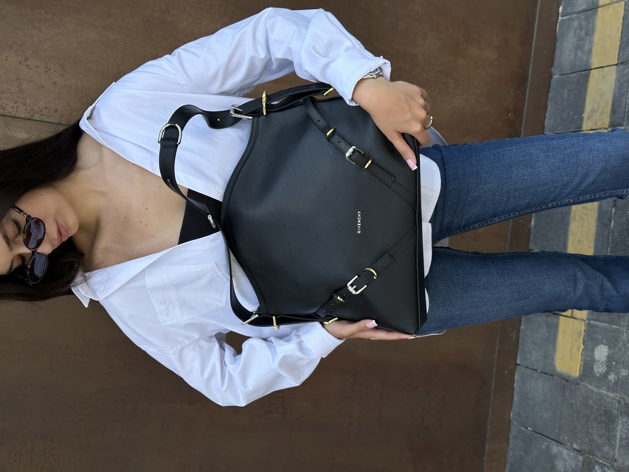 Givenchy Voyou Leather Bag Black - 14