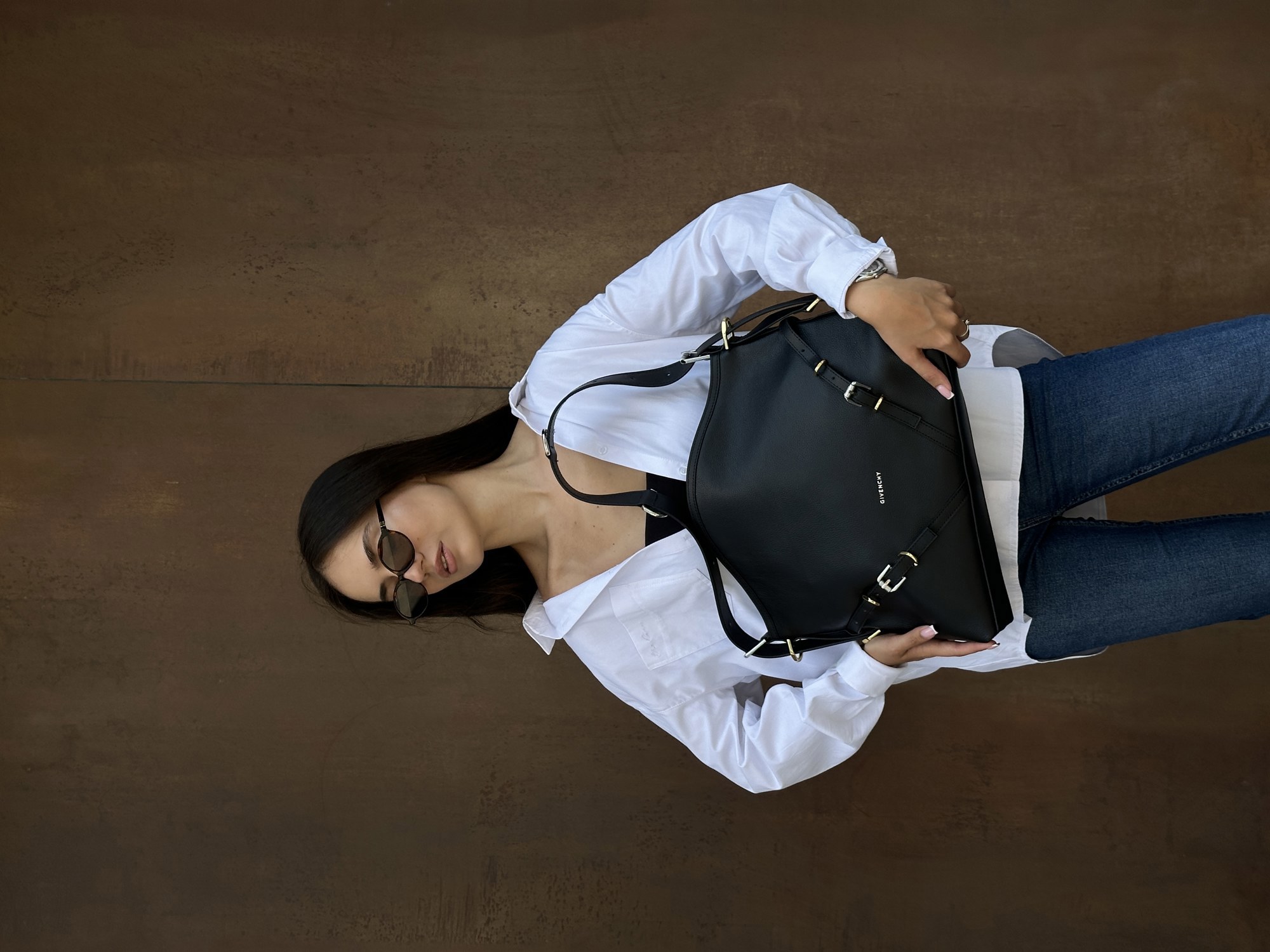 Givenchy Voyou Leather Bag Black - 13