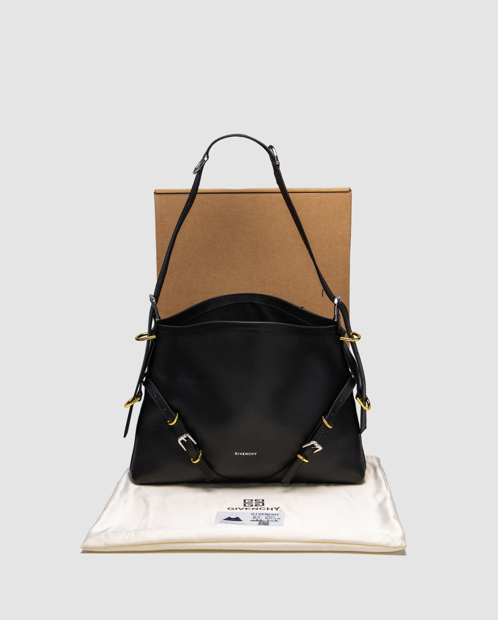 Givenchy Voyou Leather Bag Black - 8