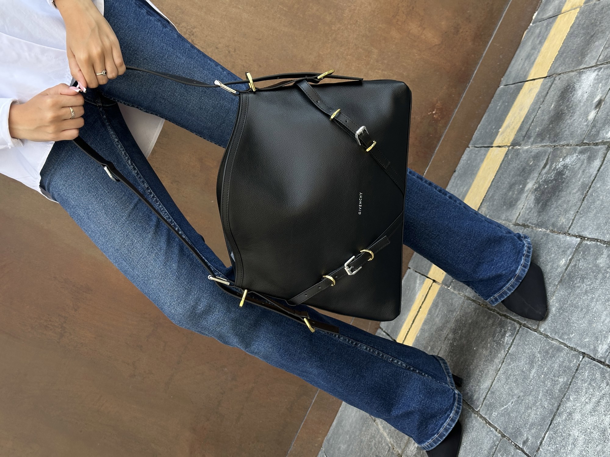 Givenchy Voyou Leather Bag Black - 9