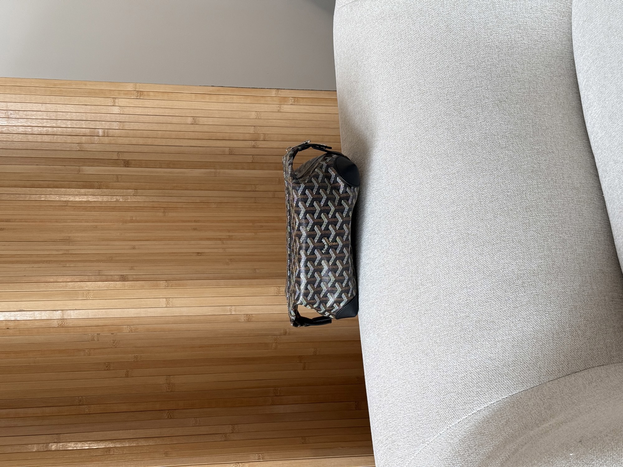 Goyard Boeing 25 Toilet Bag Black in Goyardine Canvas - 15