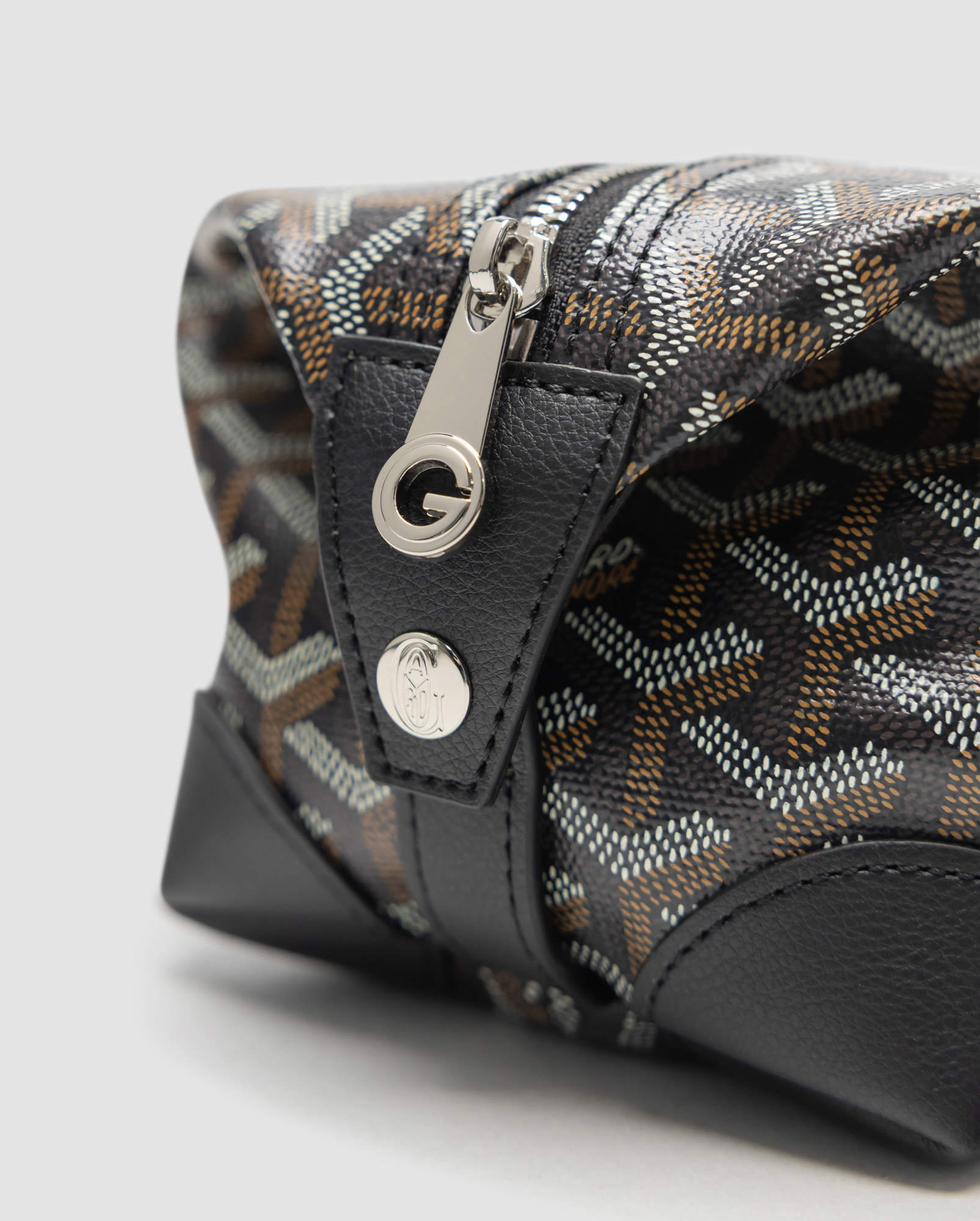 Goyard Boeing 25 Toilet Bag Black in Goyardine Canvas - 5