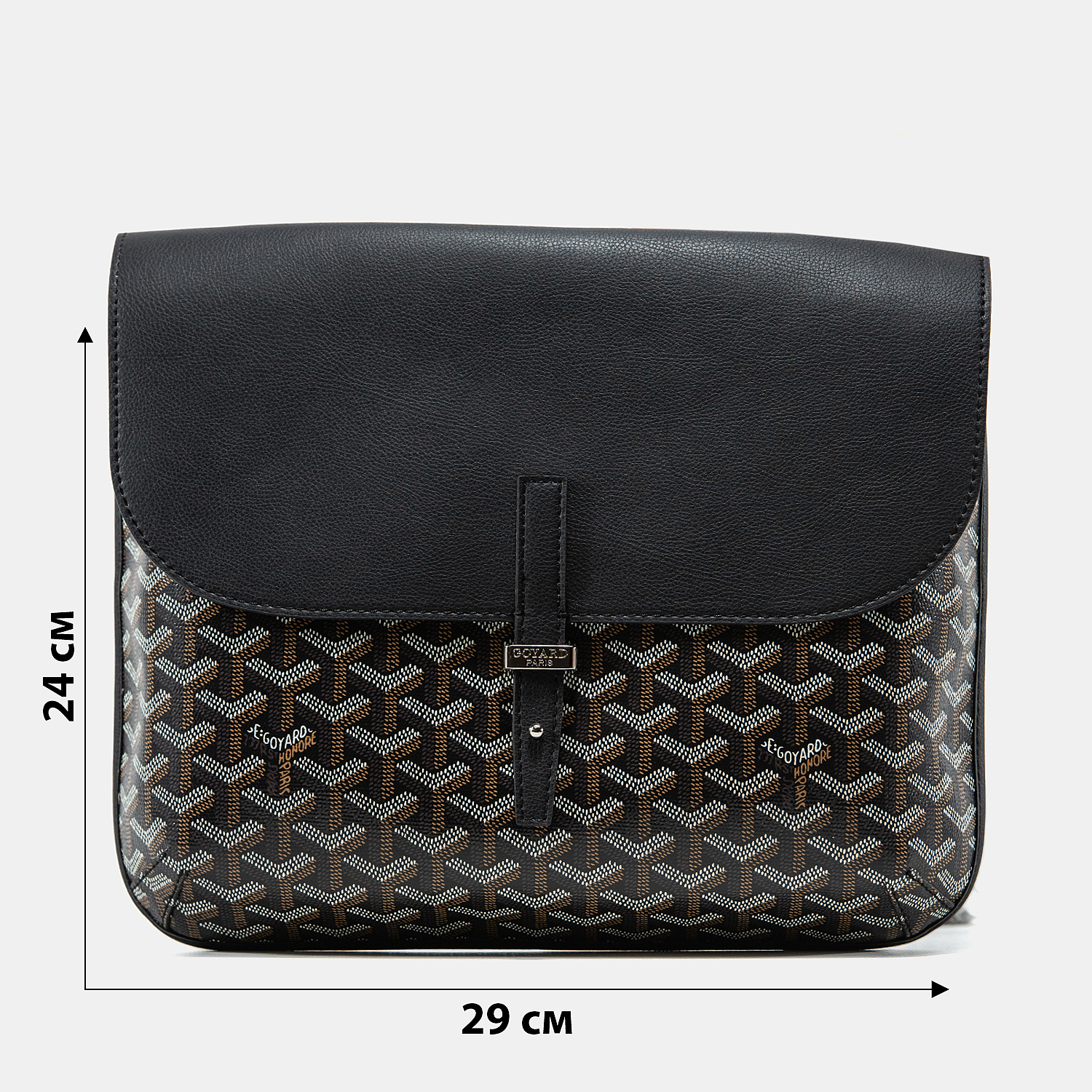 Goyardine Coursier Messenger Bag Black - 3