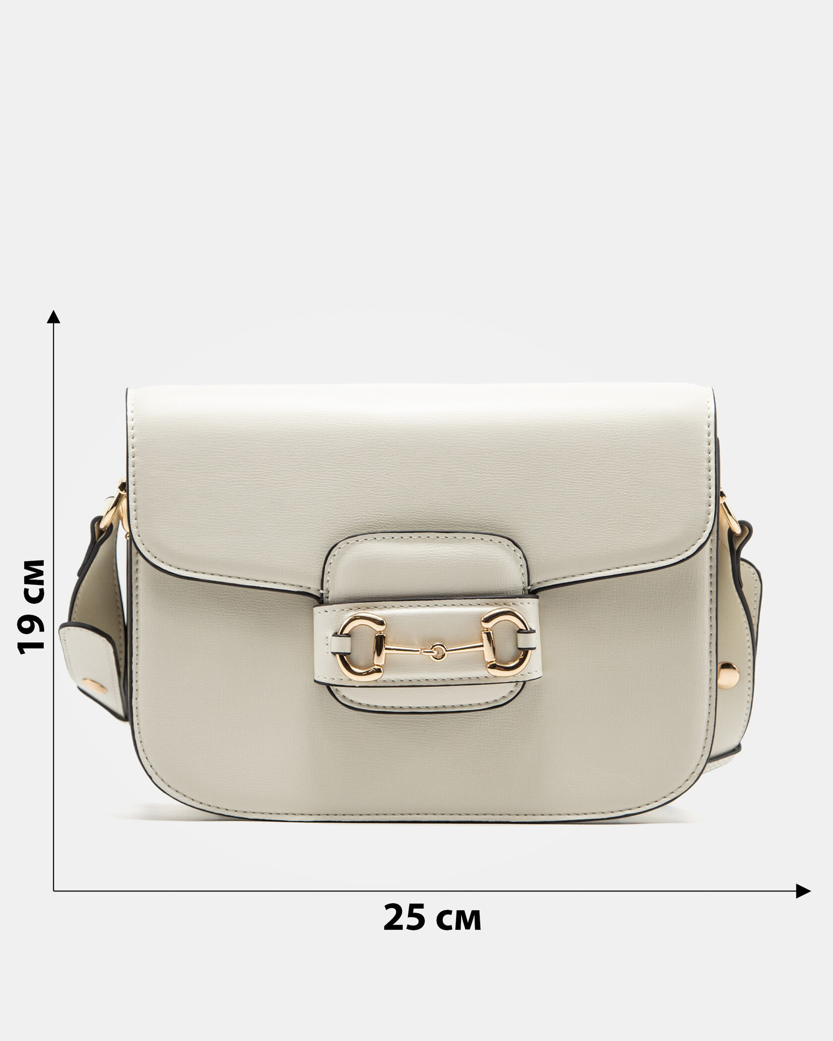 Gucci 1955 Horsebit Small Shoulder Bag in White - 3
