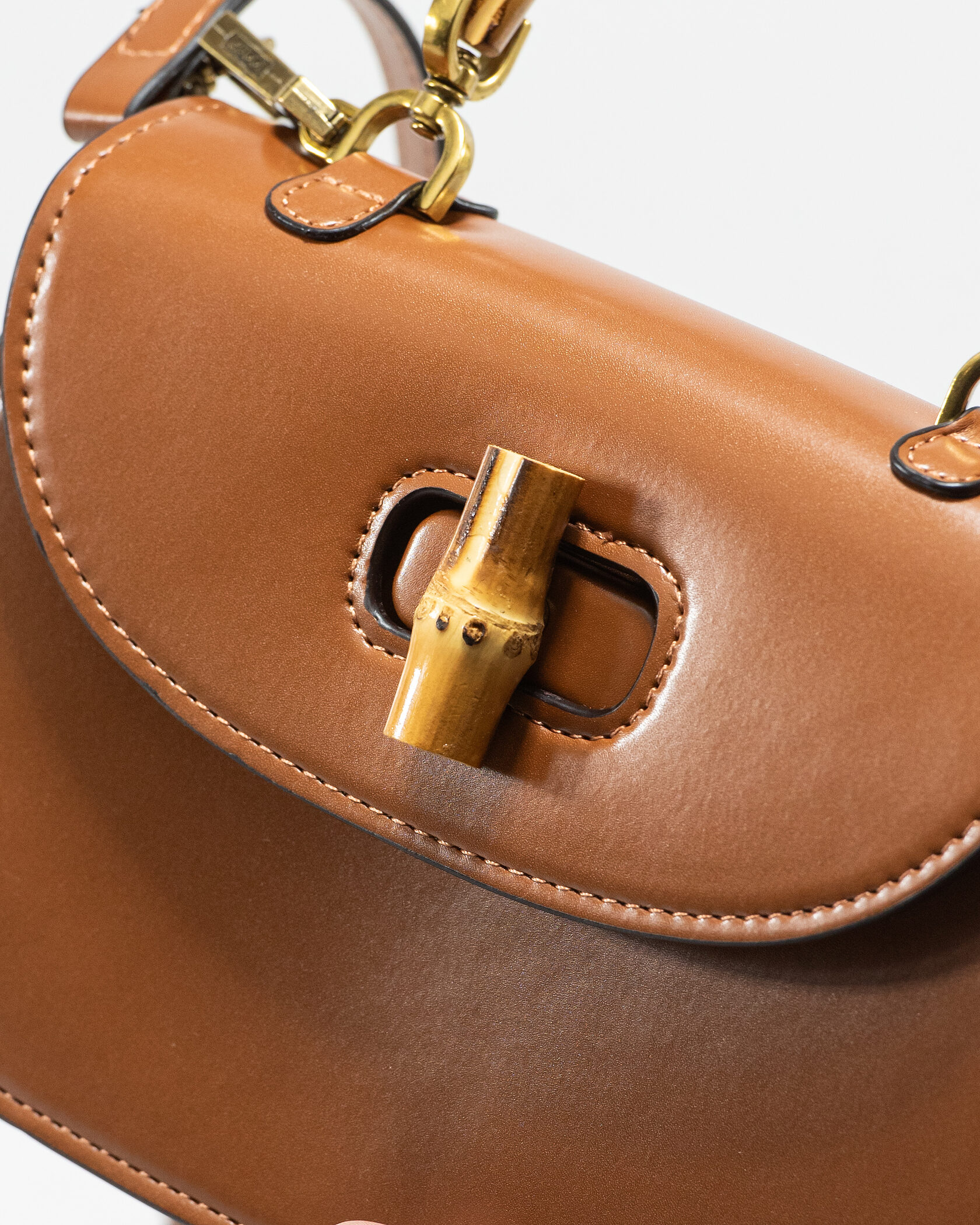Gucci Bamboo Small Top Handle Bag in Brown Leather - 10
