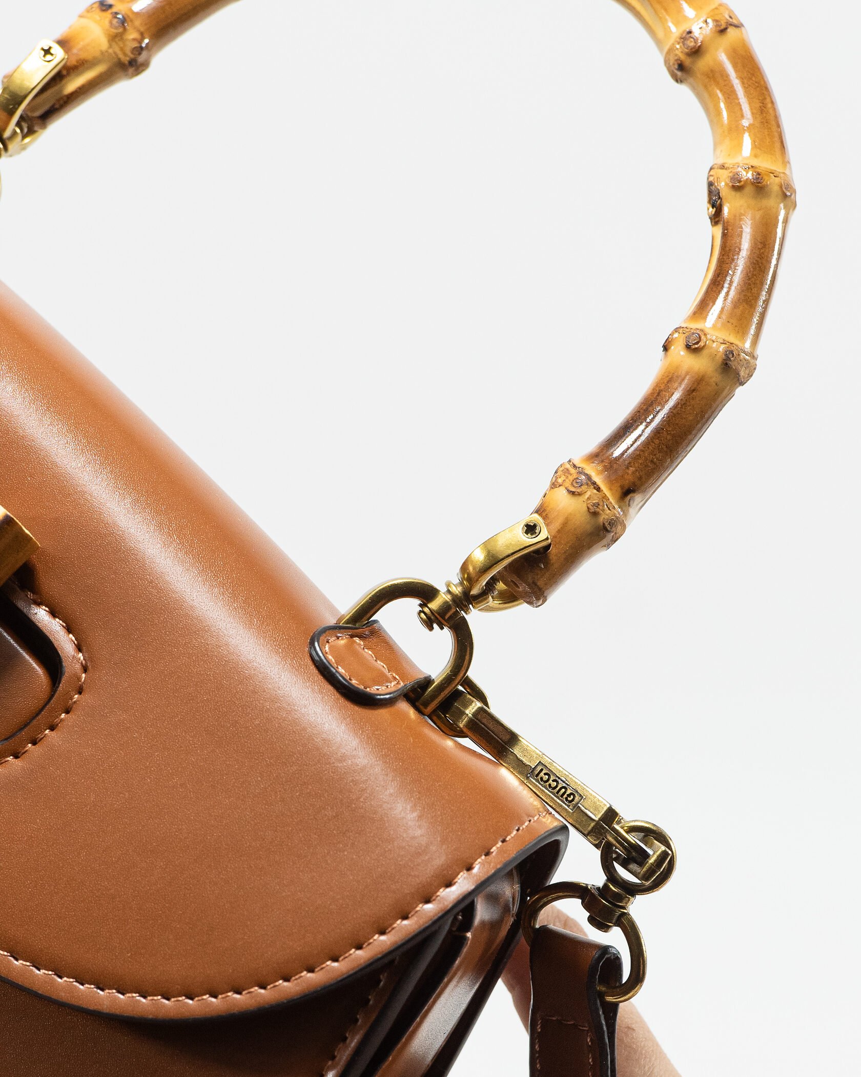 Gucci Bamboo Small Top Handle Bag in Brown Leather - 12