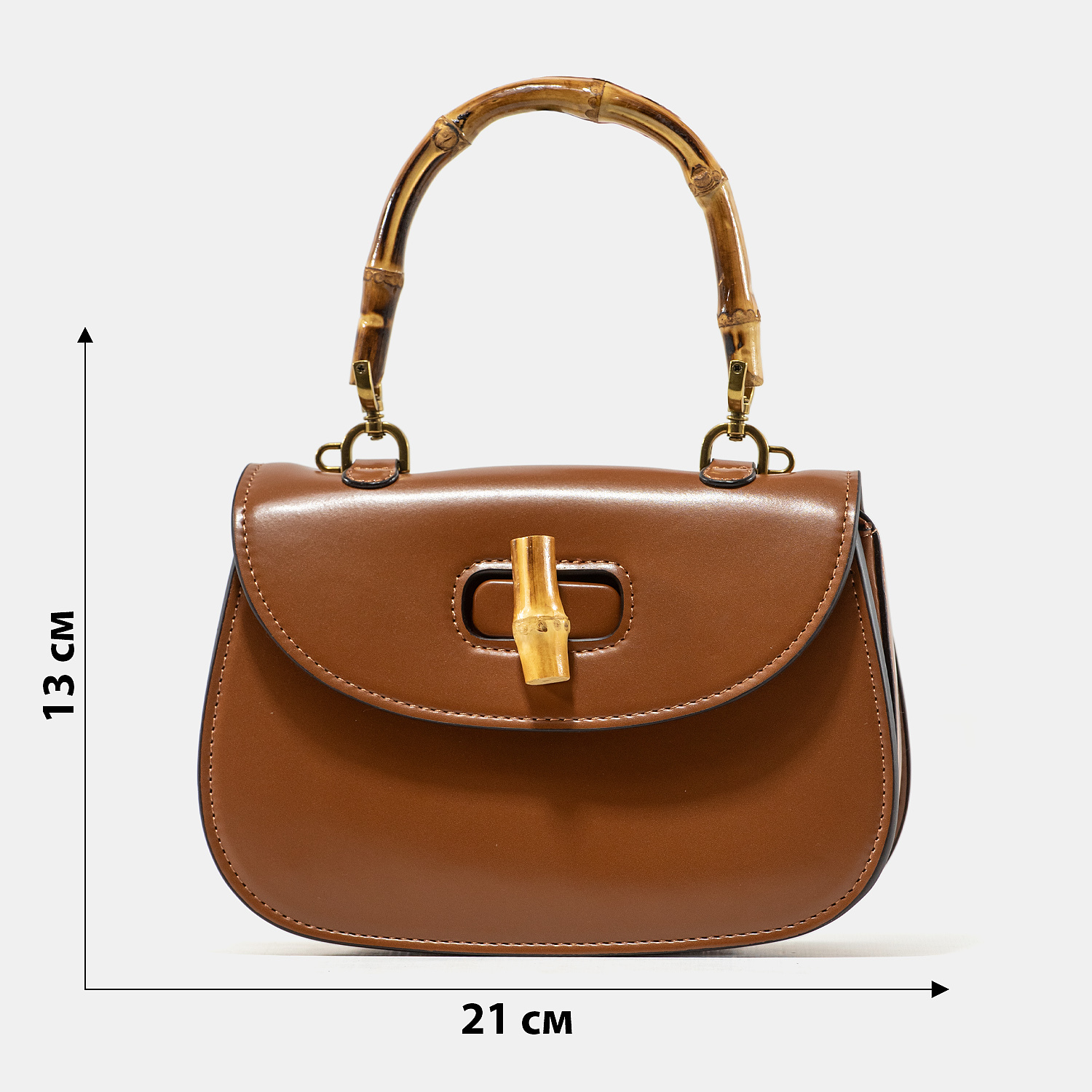 Gucci Bamboo Small Top Handle Bag in Brown Leather - 3