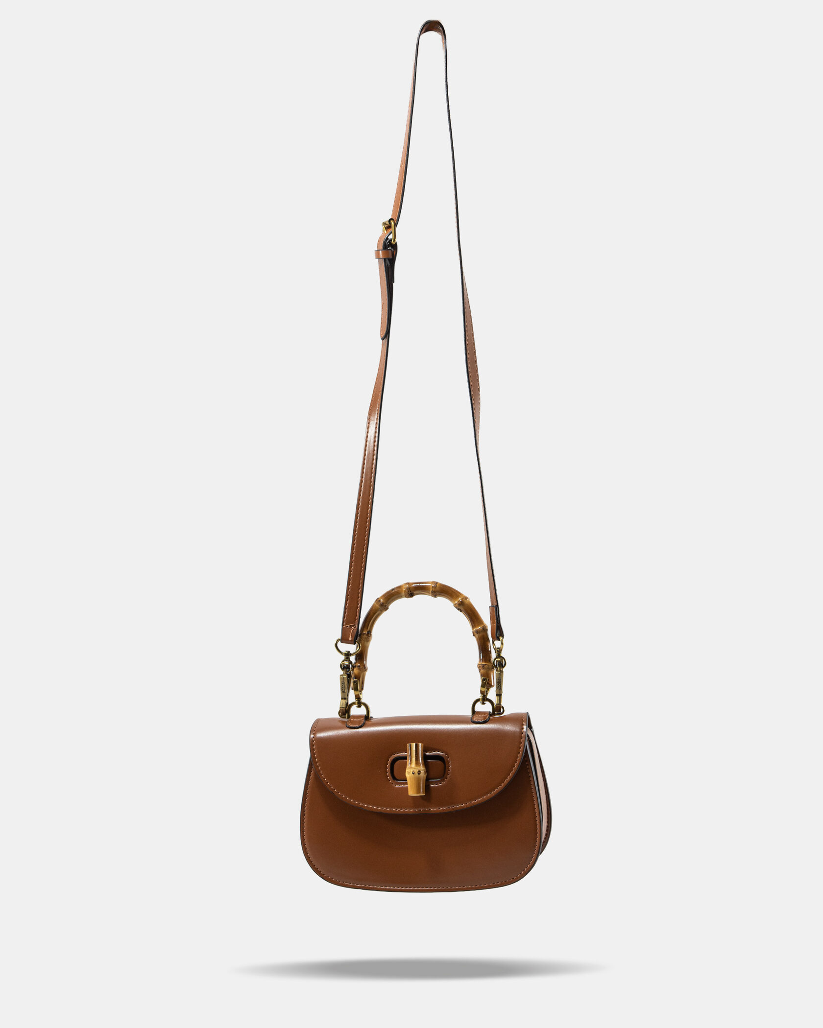 Gucci Bamboo Small Top Handle Bag in Brown Leather - 4