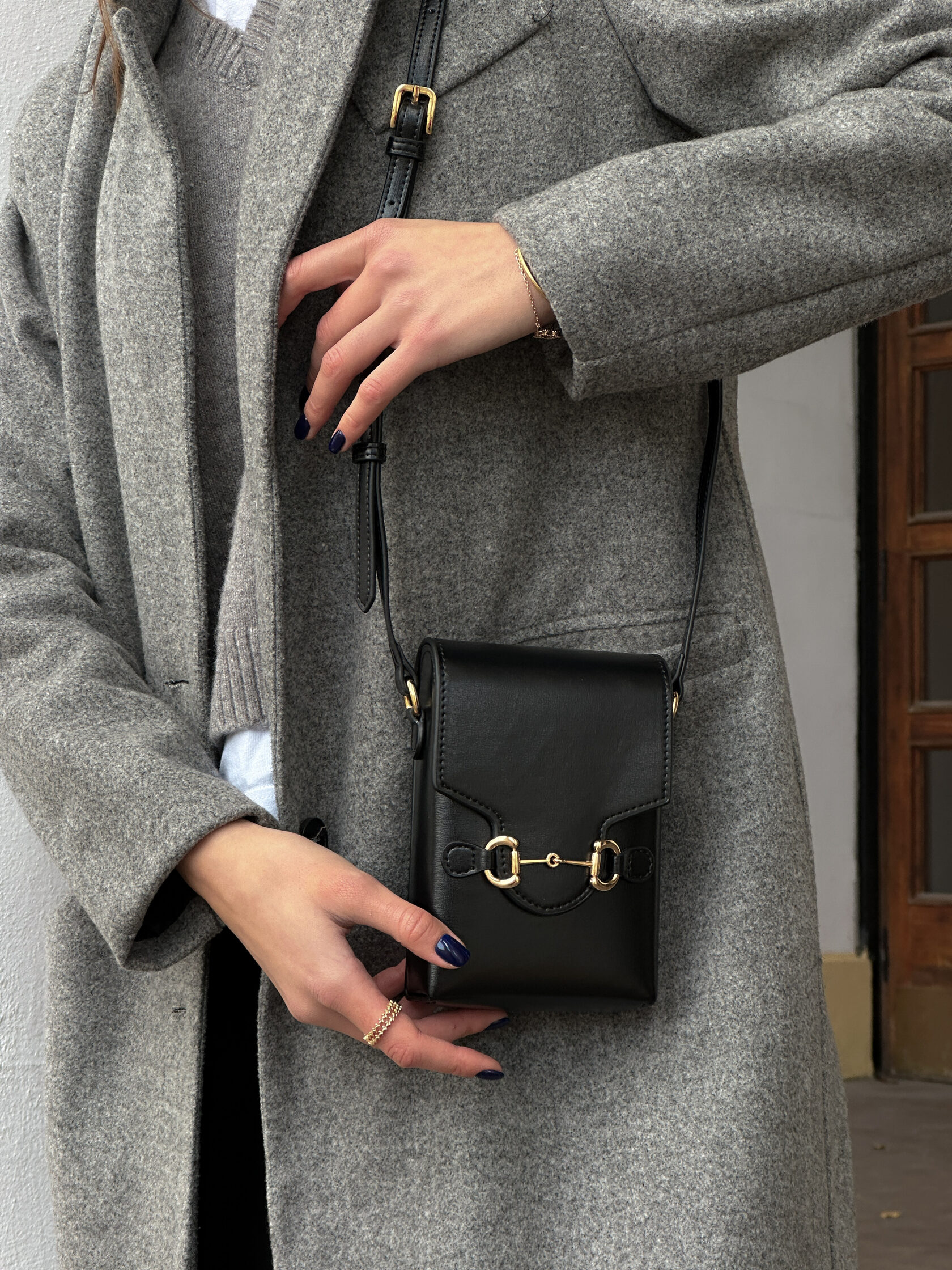 Gucci Black Mini Horsebit 1955 Crossbody Bag - 2