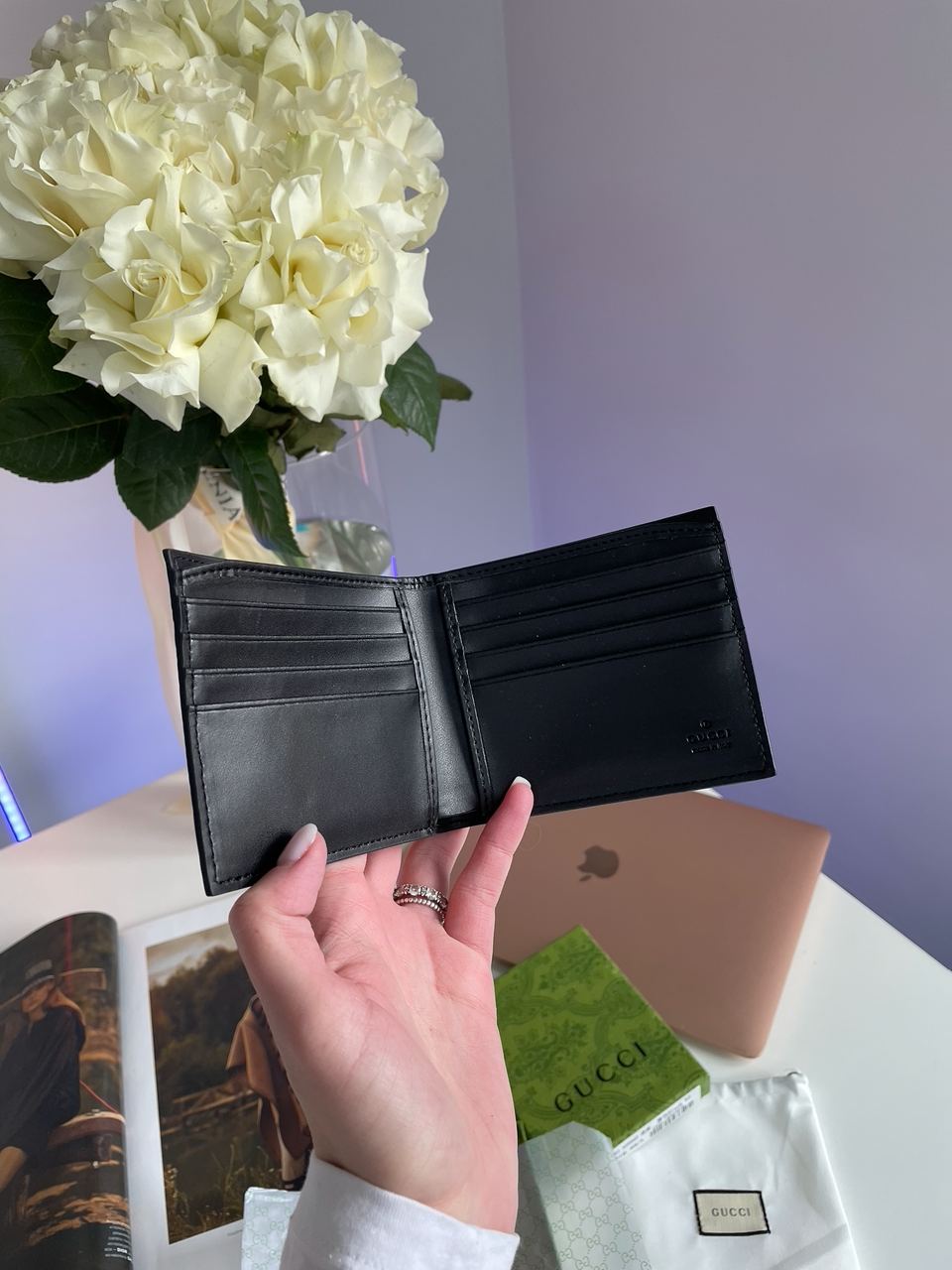 Gucci Black Signature Coin Wallet - 11