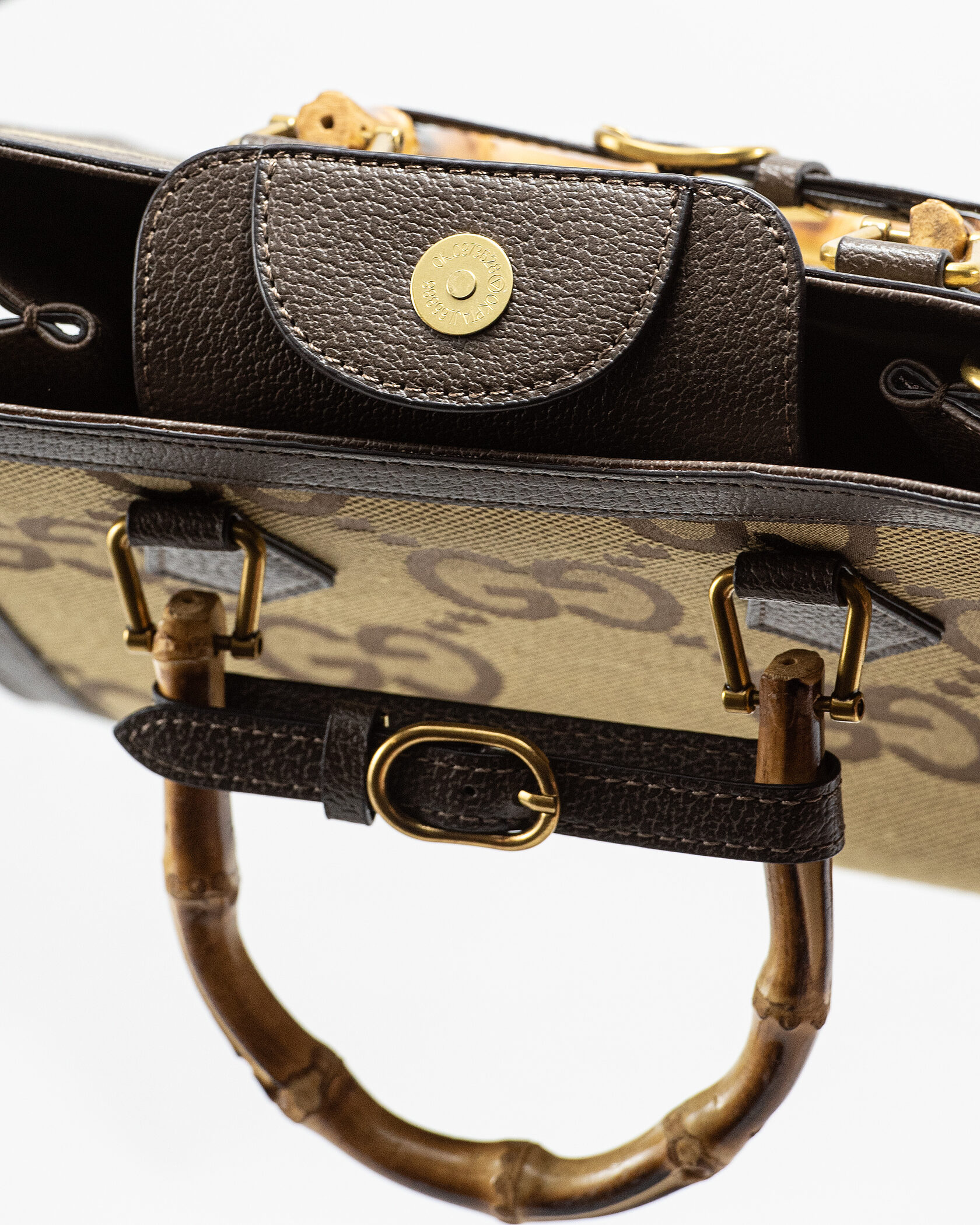 Gucci Diana Jumbo GG Medium Tote Bag Beige Gold - 12