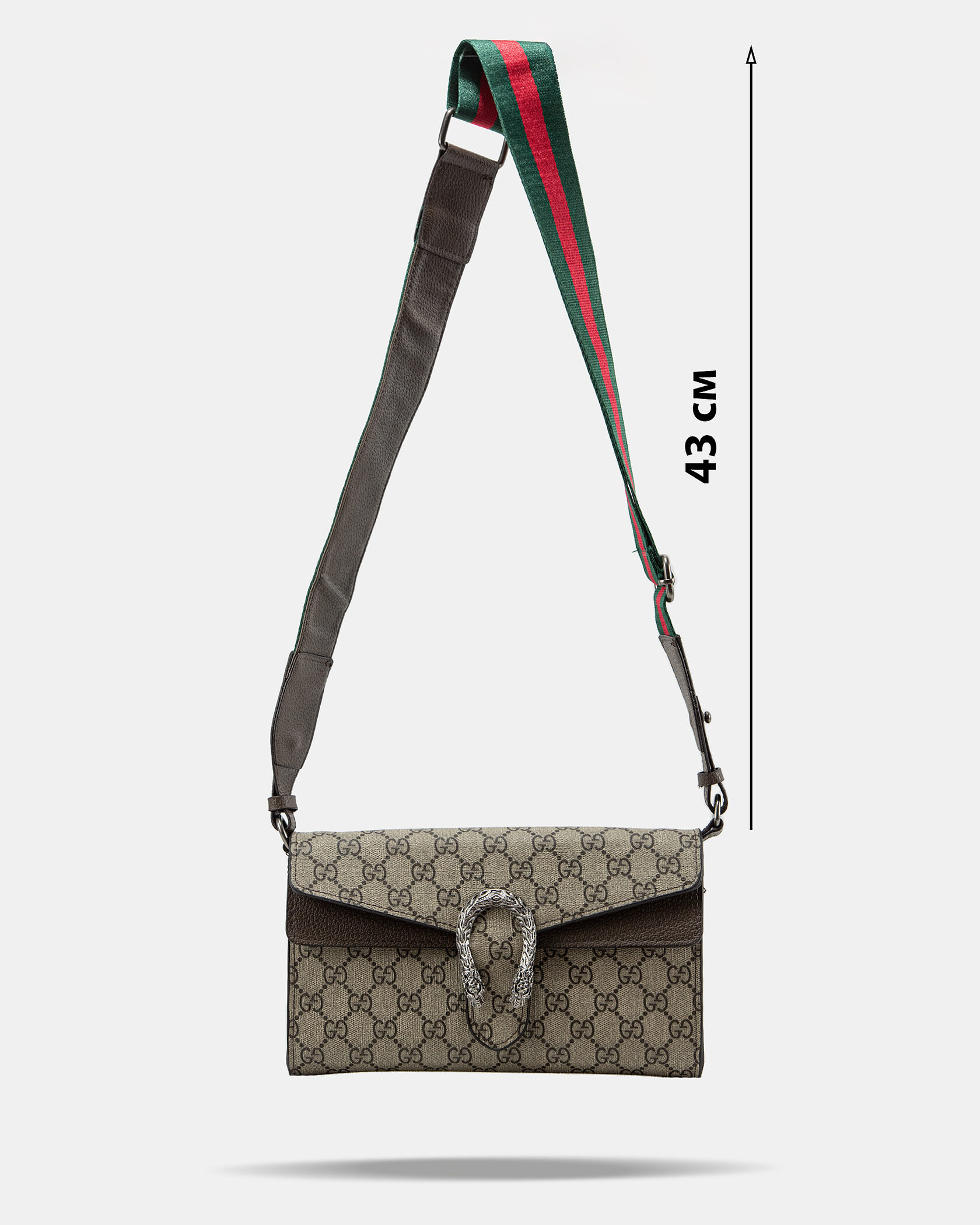 Gucci Dionysus Small Shoulder Bag in GG Supreme Canvas Beige/Black - 5