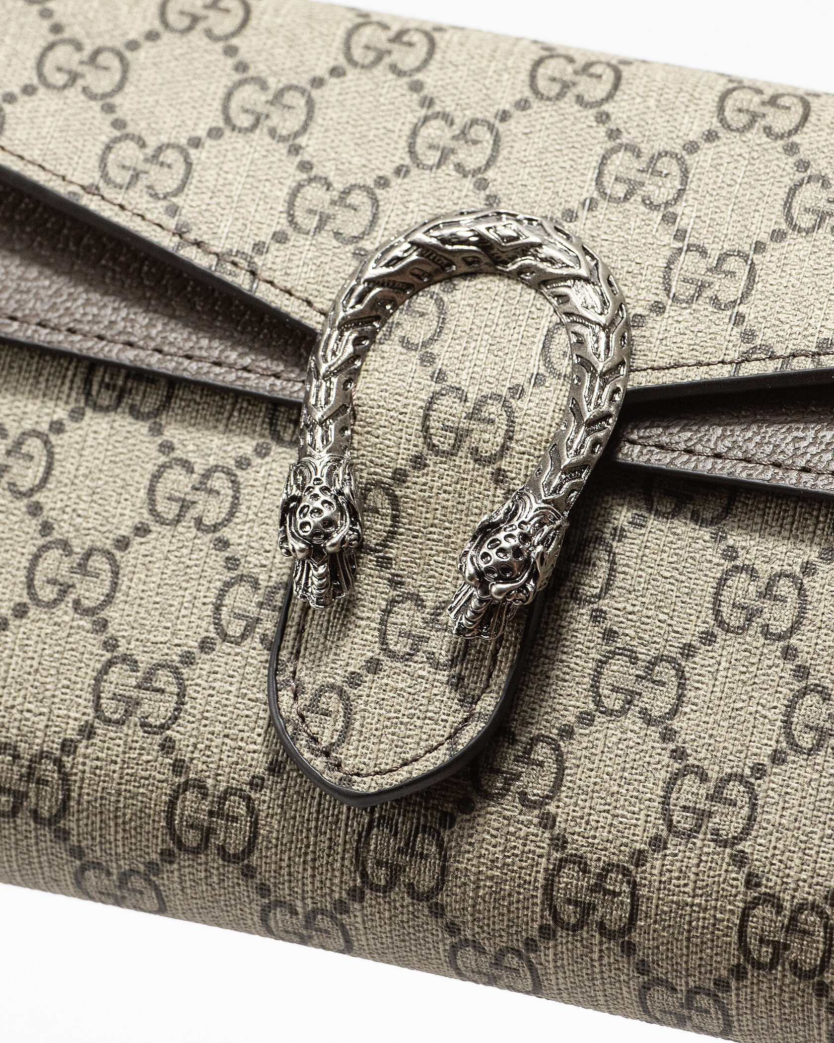 Gucci Dionysus Small Shoulder Bag in GG Supreme Canvas Beige/Black - 6