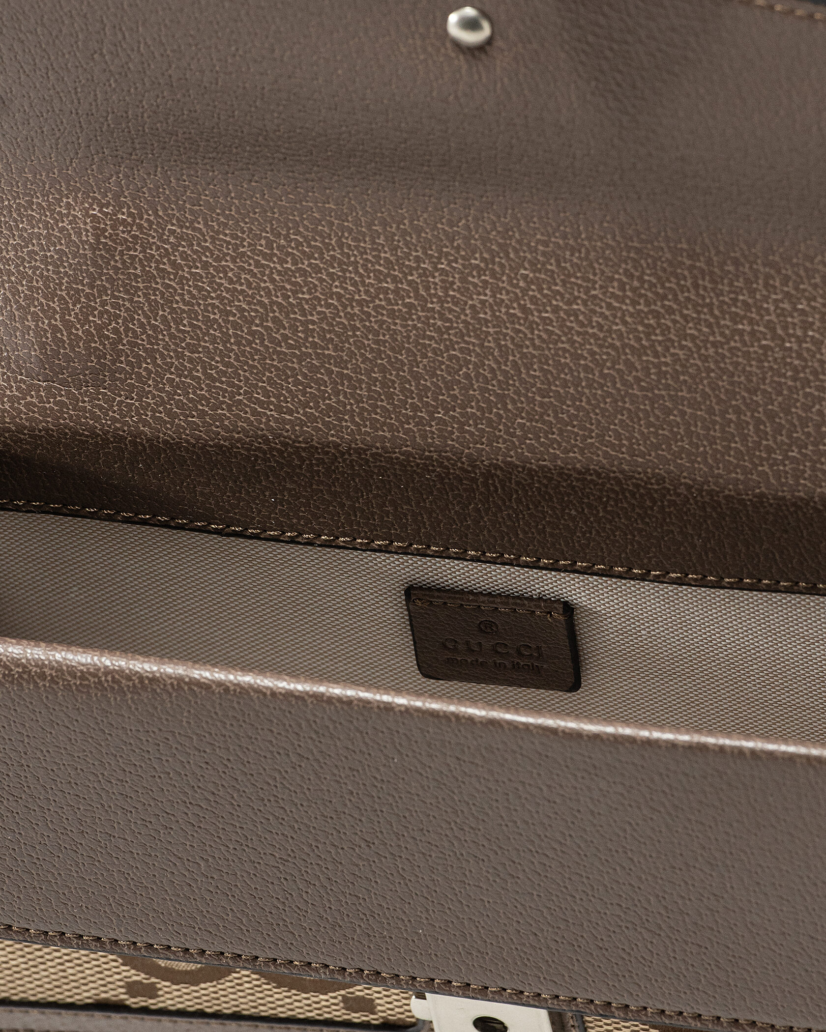 Gucci Dionysus Small Shoulder Bag in GG Supreme Canvas Beige/Brown - 12