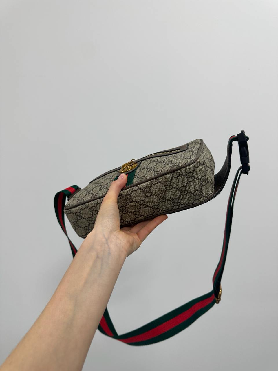 Gucci GG Belt Bag With Zip Pocket Beige - 8