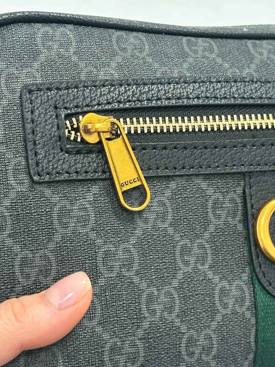 Gucci GG Belt Bag With Zip Pocket Grey - 9