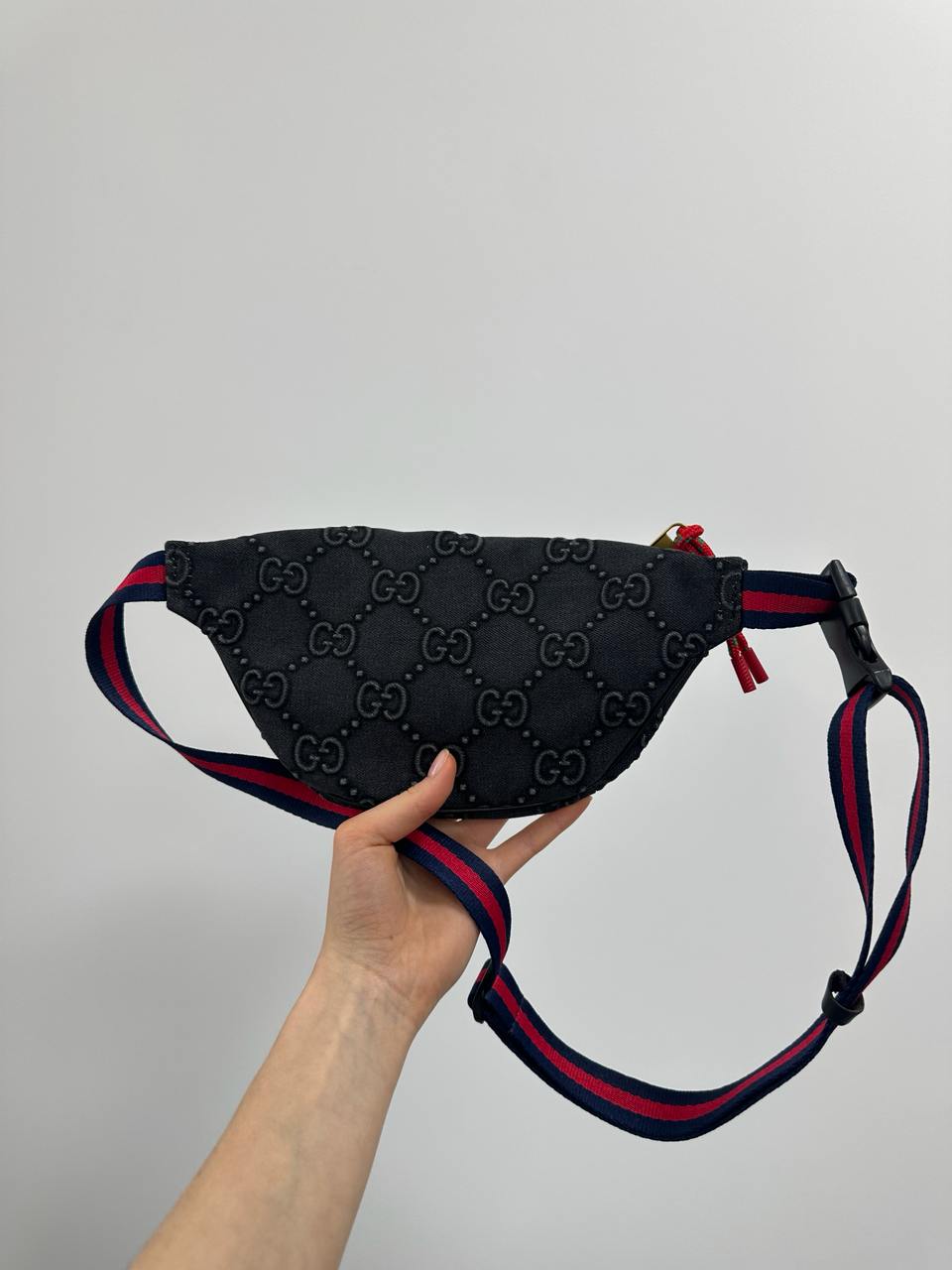 Gucci GG Denim Belt Bag Black - 5