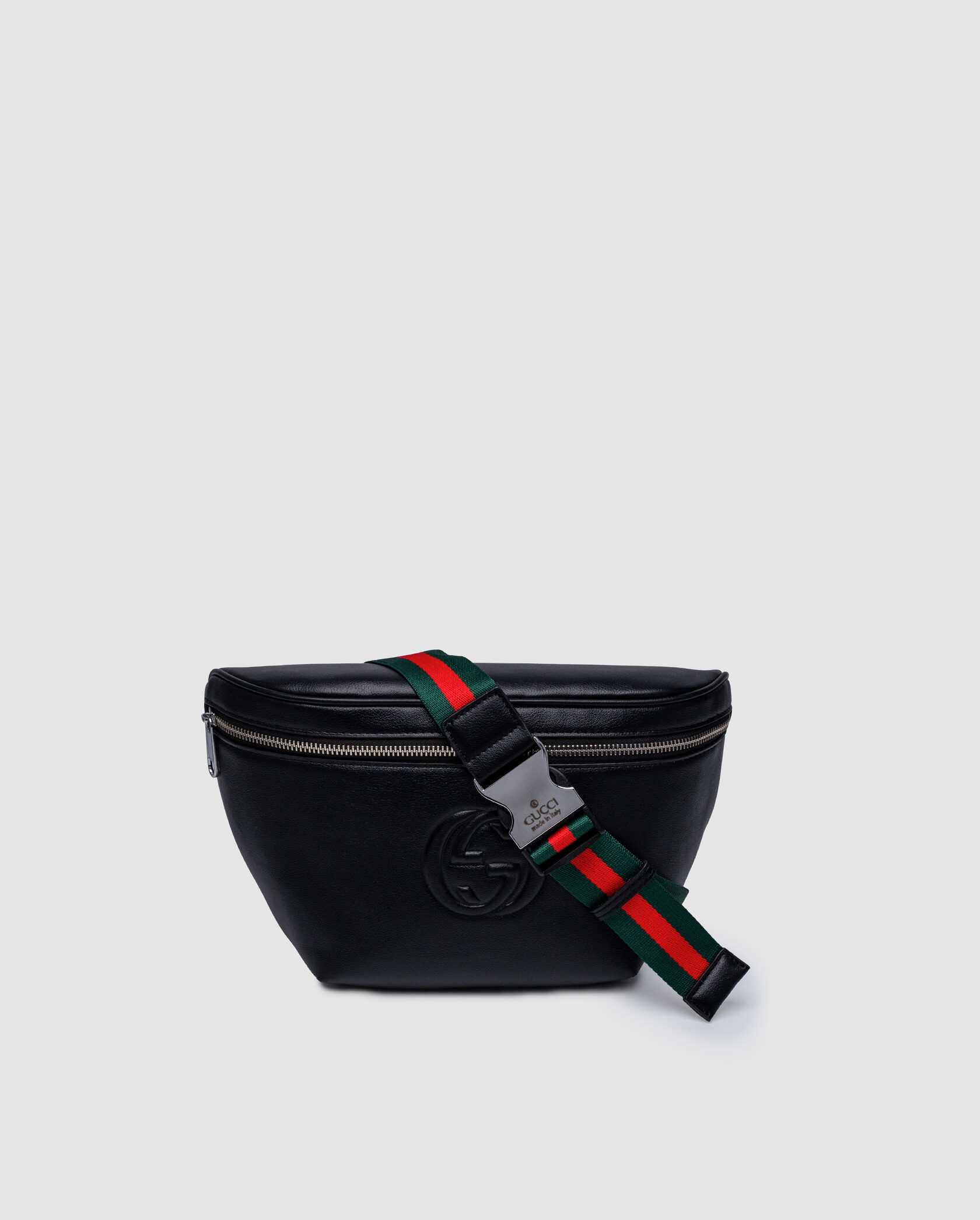 Gucci GG Leather Belt Bag Black