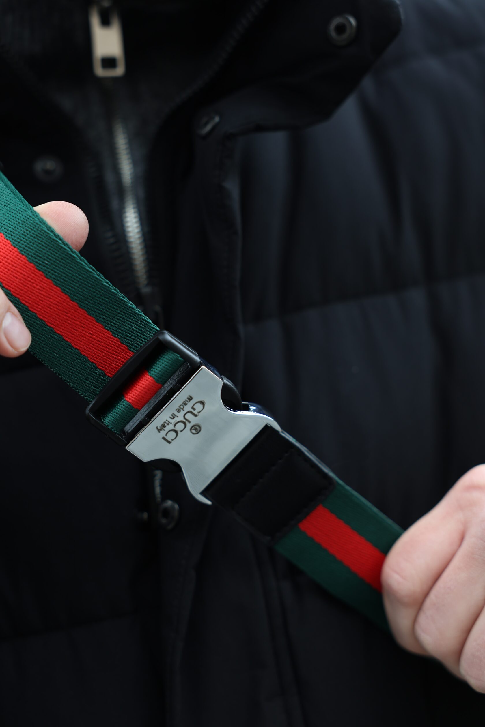 Gucci GG Leather Belt Bag Black - 11