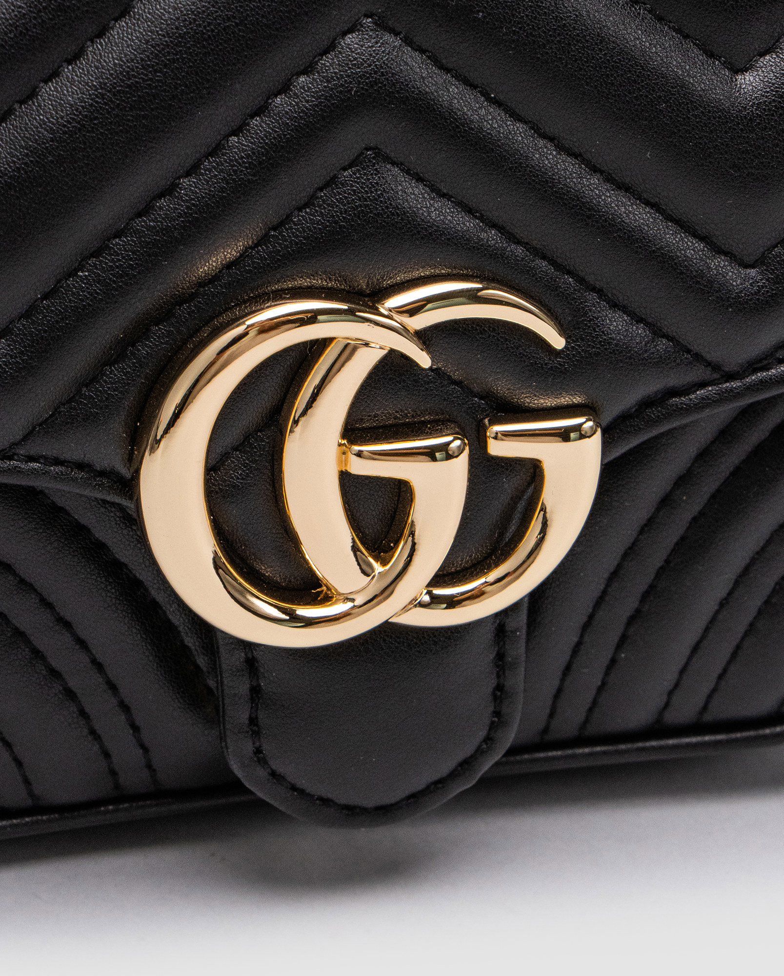 Gucci GG Marmont Mini Top Handle Bag in Black - 5