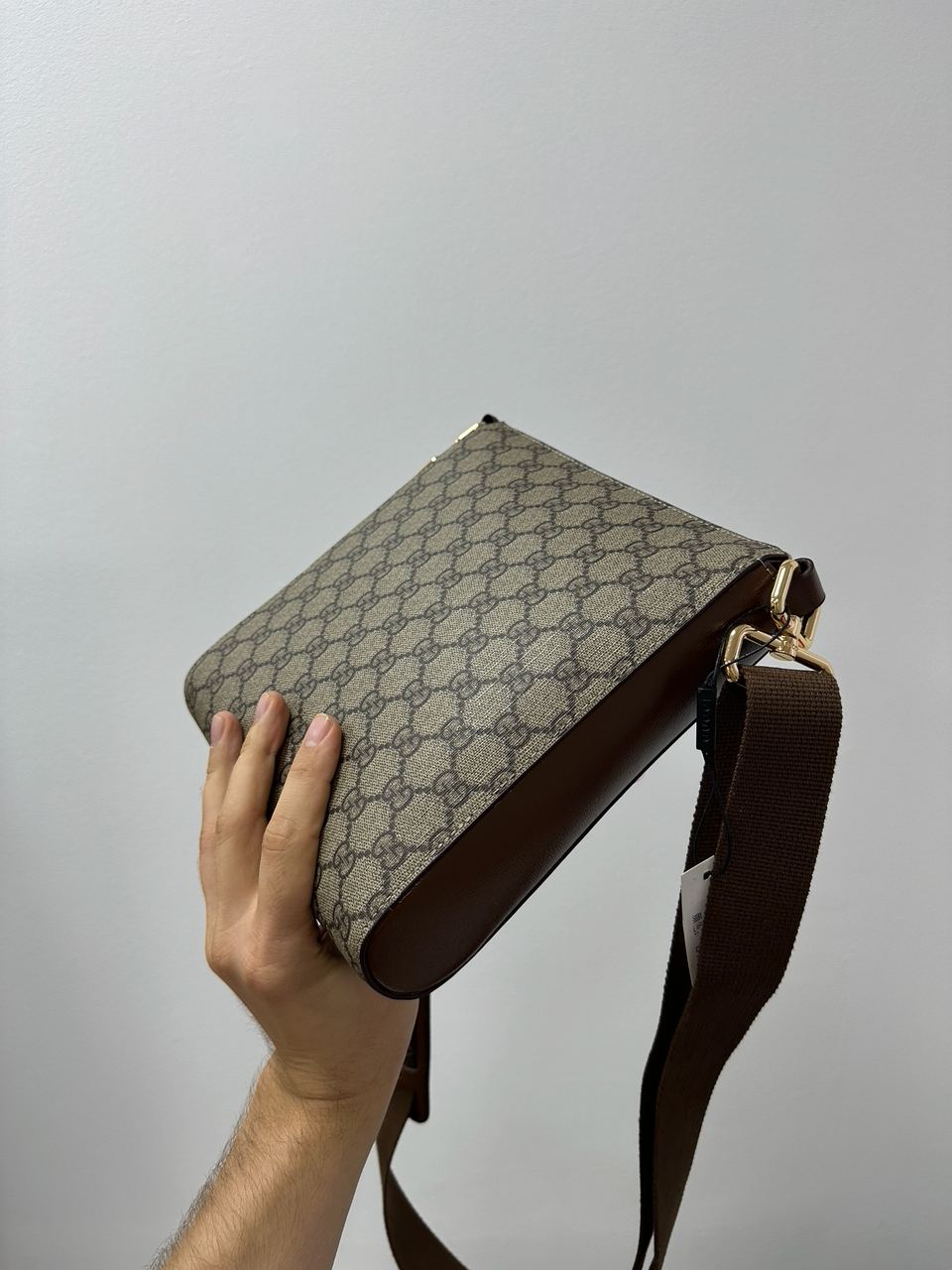 Gucci GG Supreme Shoulder Bag Brown - 7