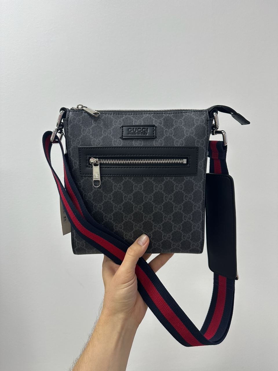 Gucci GG Supreme Shoulder Bag Grey - 3