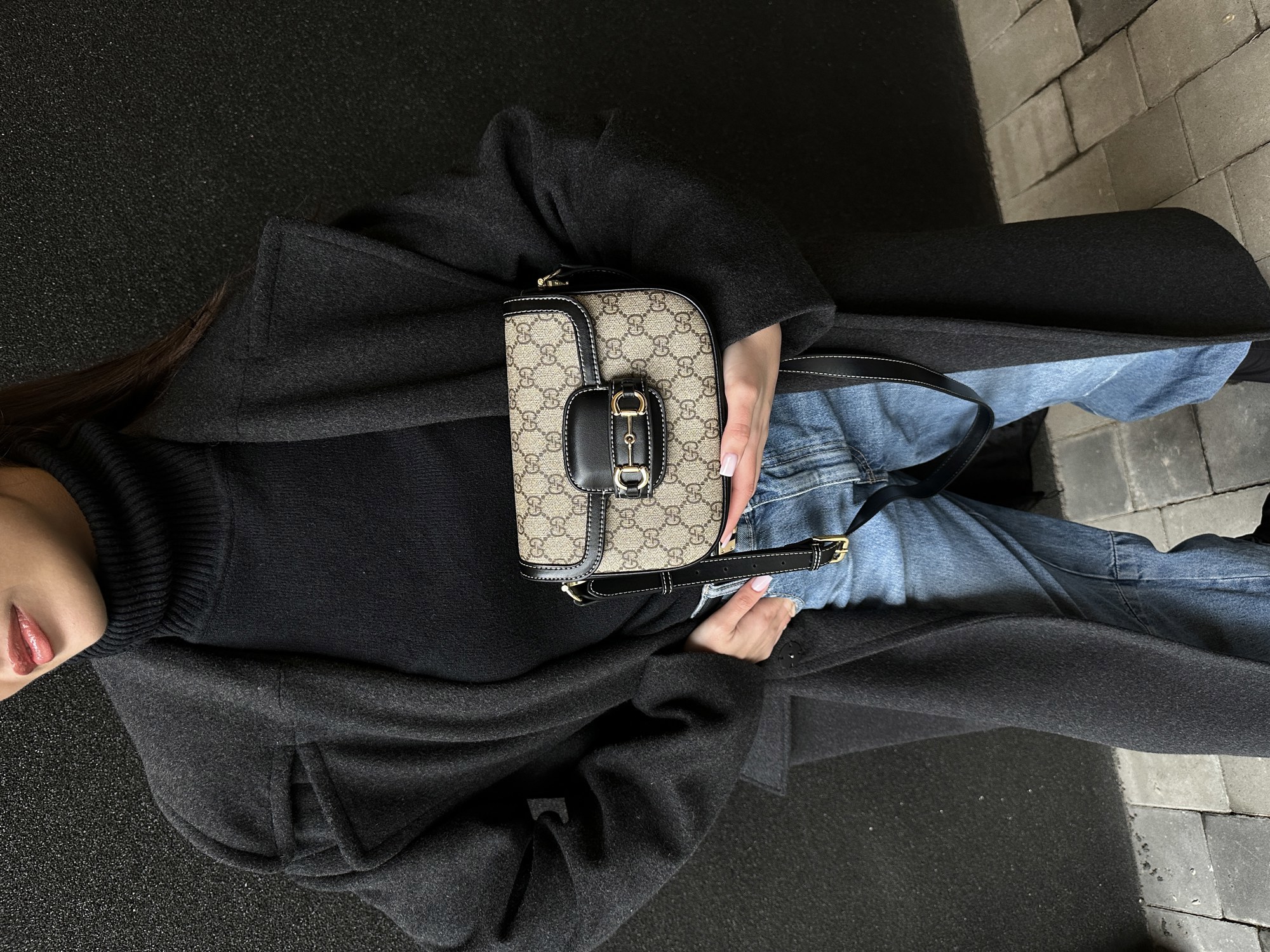 Gucci Horsebit 1955 Mini Bag Beige/Black - 8