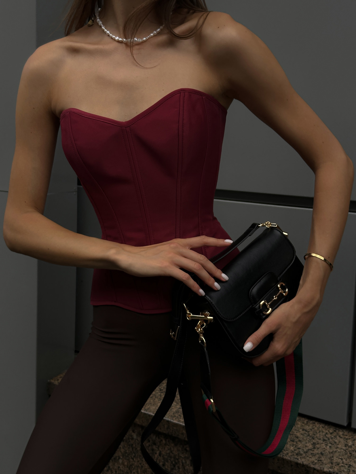 Gucci Horsebit 1955 Mini Bag Black Soft [бренд коробка] - 15