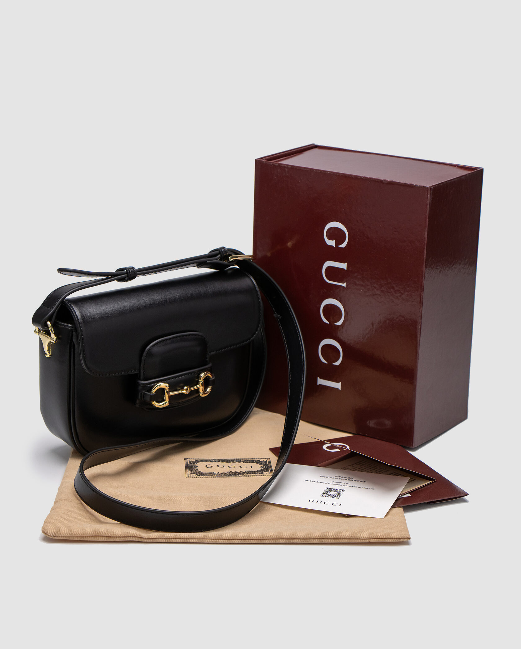Gucci Horsebit 1955 Mini Bag Black Soft - 2