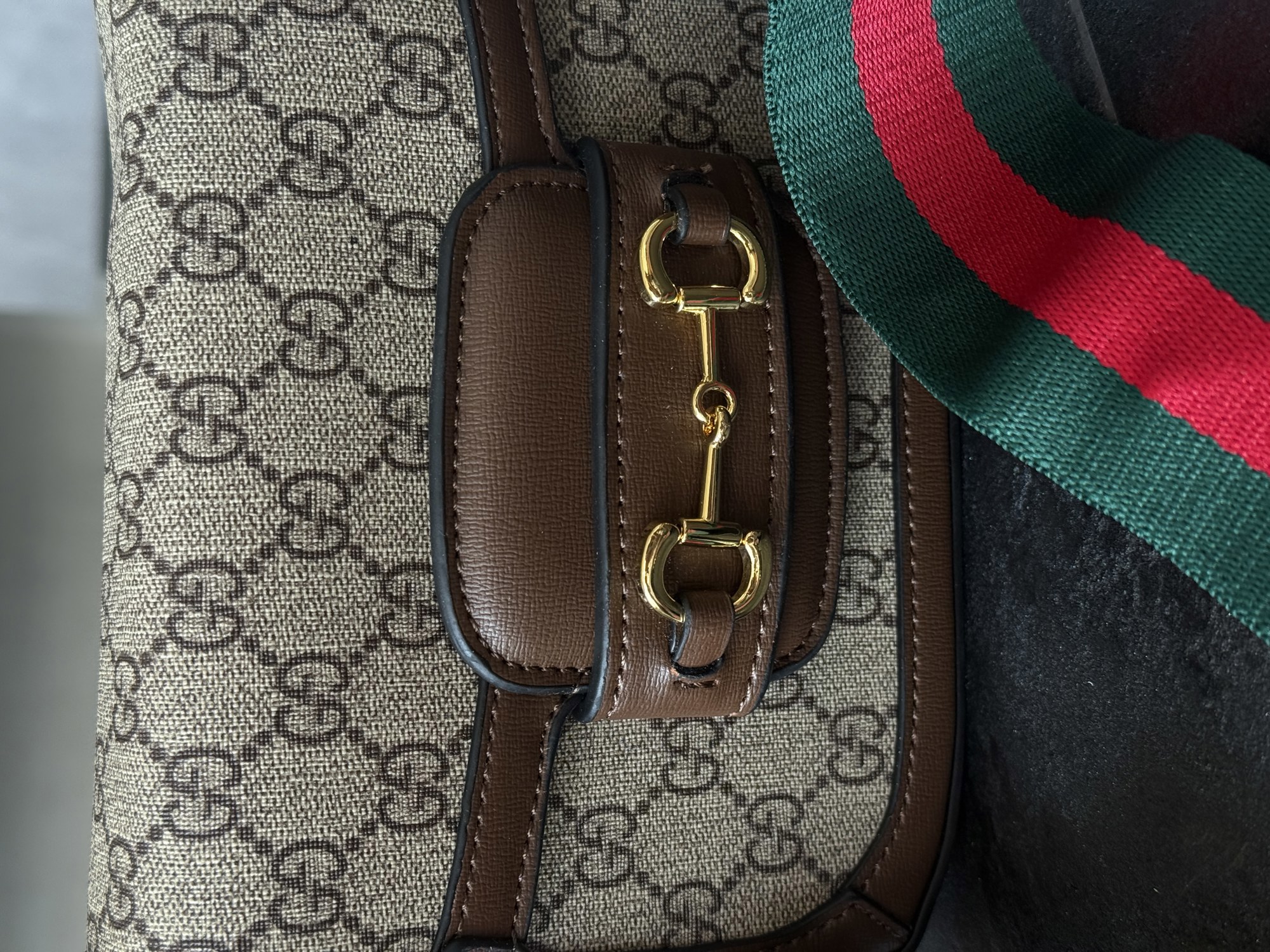 Gucci Horsebit 1955 Mini Bag Brown [бренд коробка] - 9