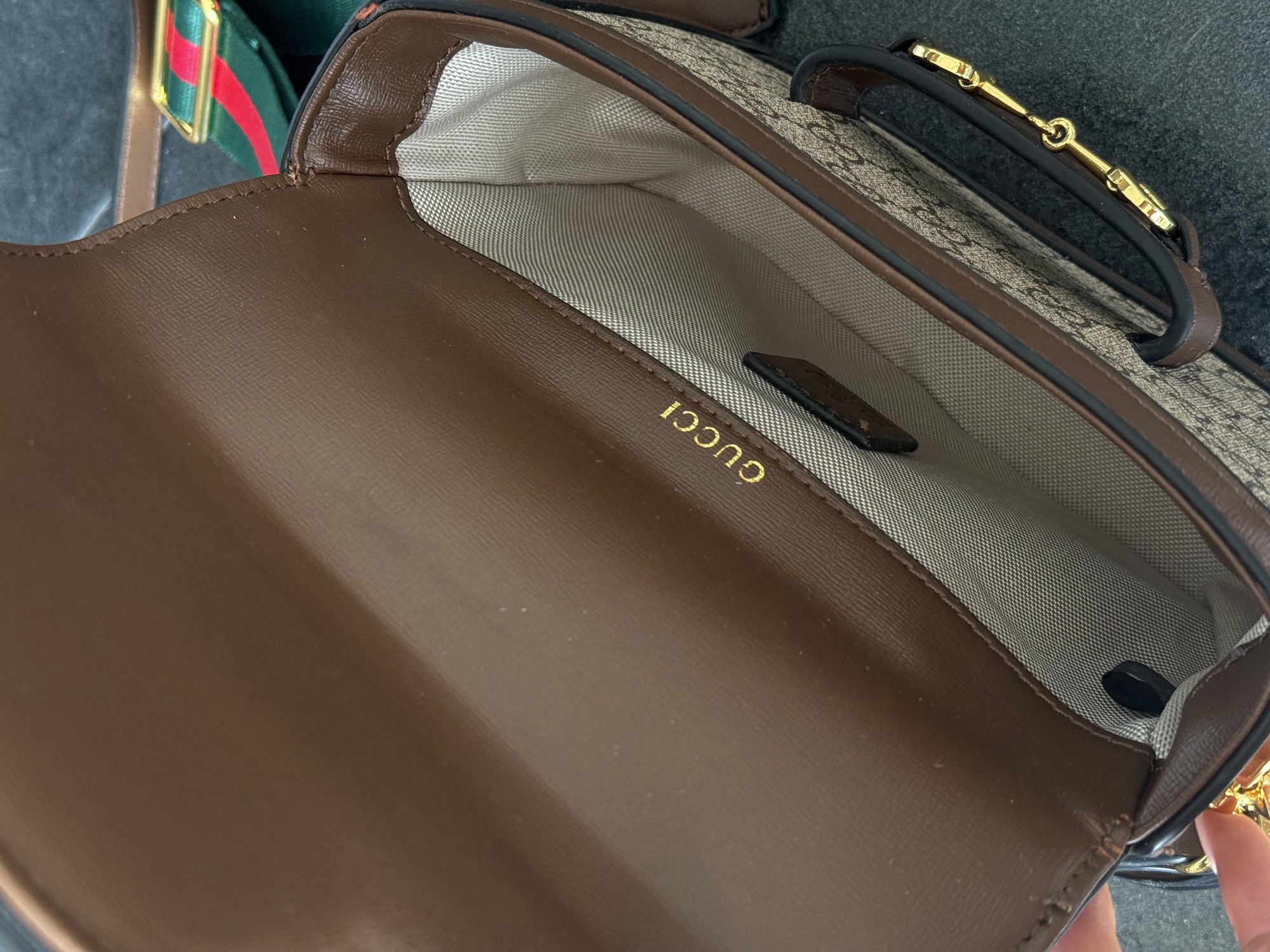 Gucci Horsebit 1955 Mini Bag Brown [бренд коробка] - 2