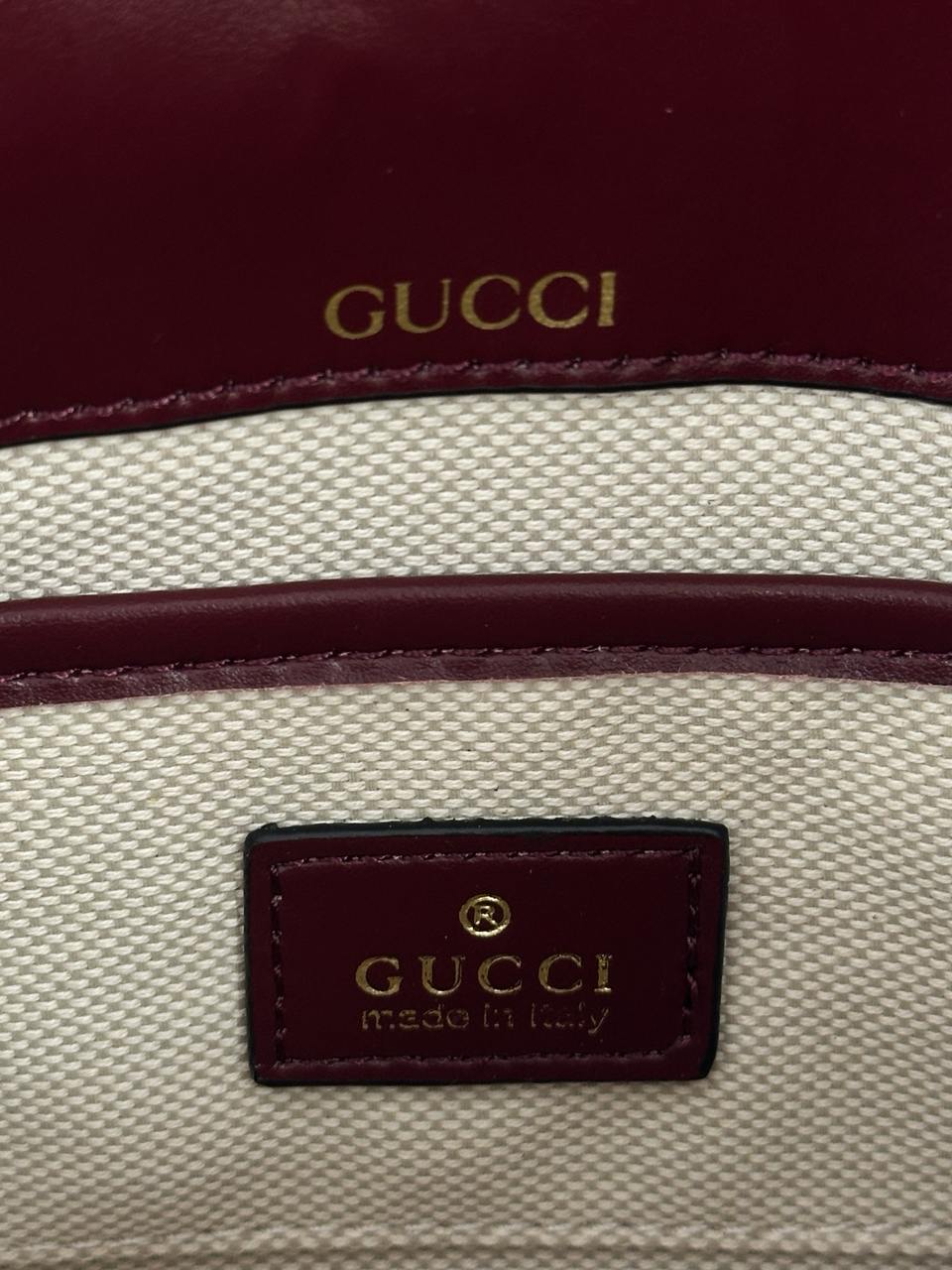 Gucci Horsebit 1955 Mini Bag Burgundy Soft - 13