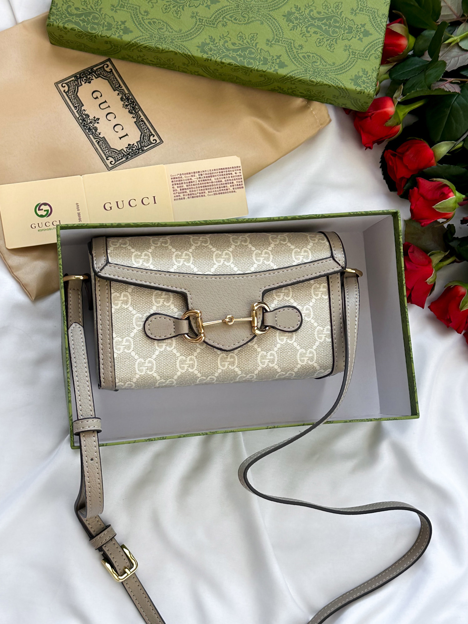 Gucci Horsebit 1955 Mini Bag Light [оригінальна коробка] - 2