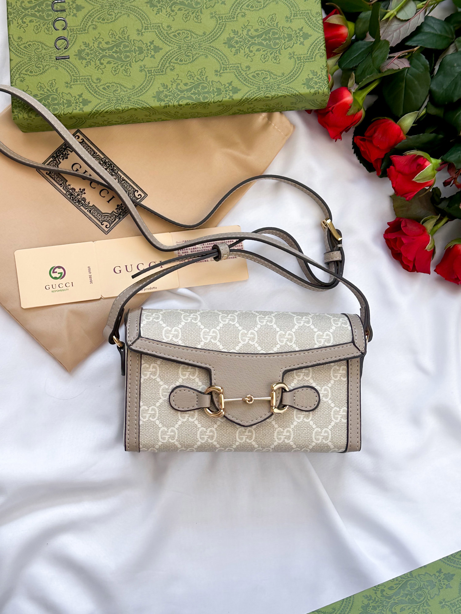 Gucci Horsebit 1955 Mini Bag Light [оригінальна коробка] - 6