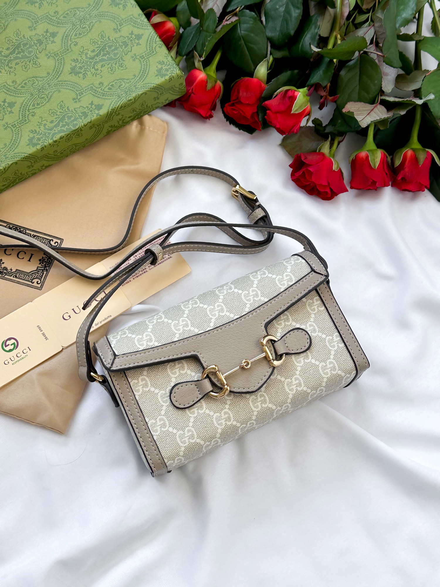 Gucci Horsebit 1955 Mini Bag Light [оригінальна коробка] - 5