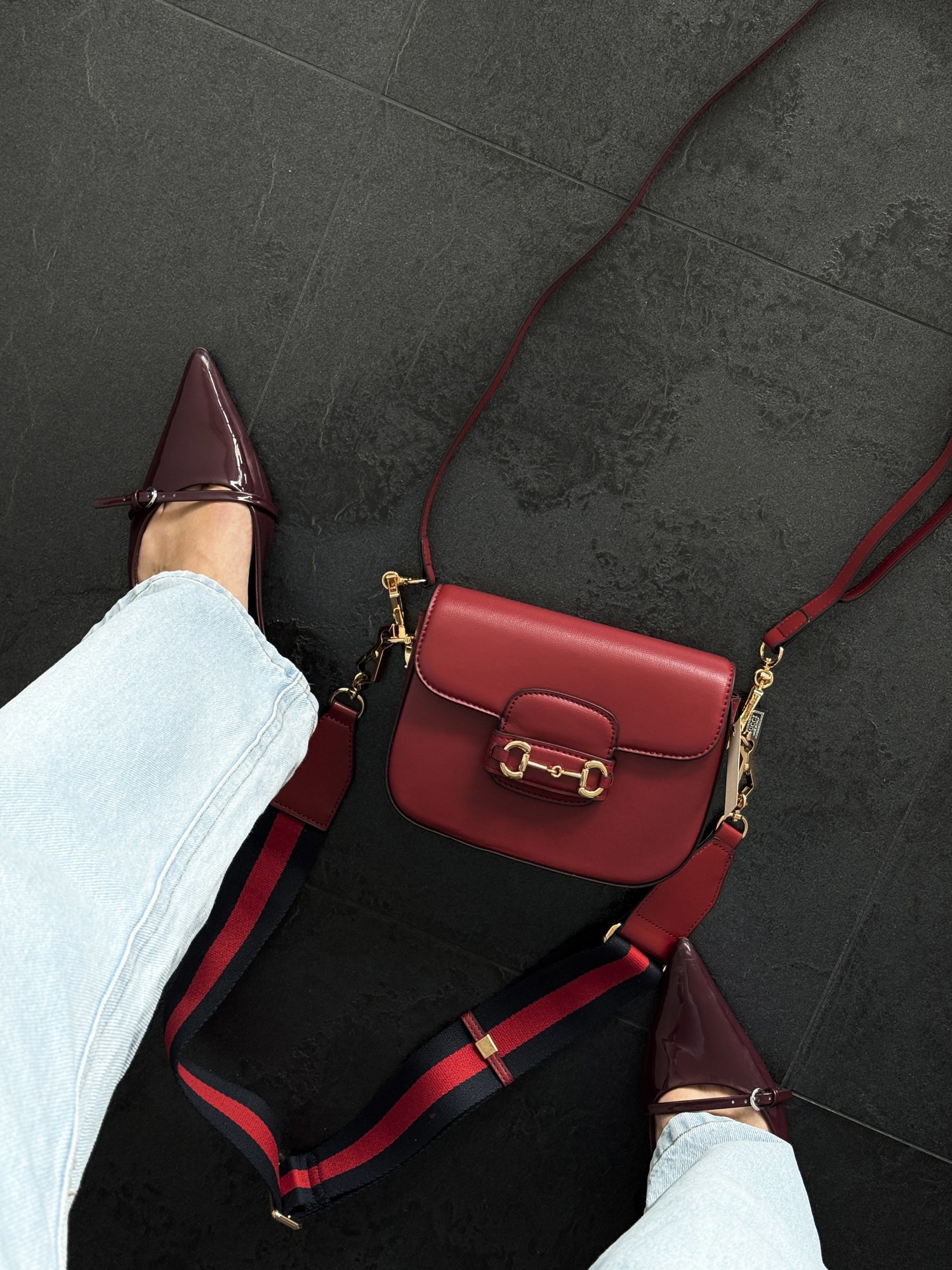 Gucci Horsebit 1955 Mini Bag Red Soft [оригінальна коробка] - 6