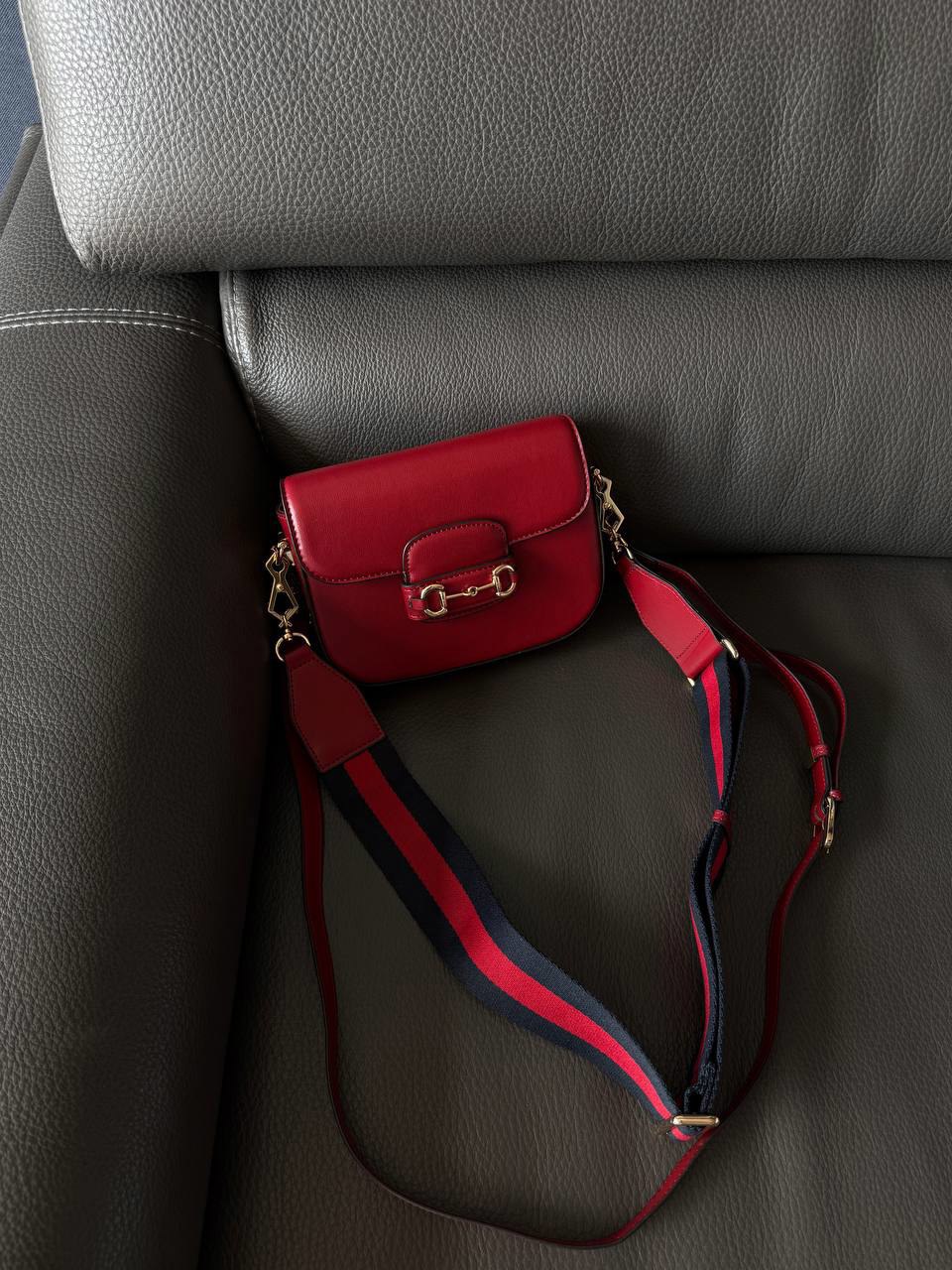 Gucci Horsebit 1955 Mini Bag Red Soft [оригінальна коробка] - 12